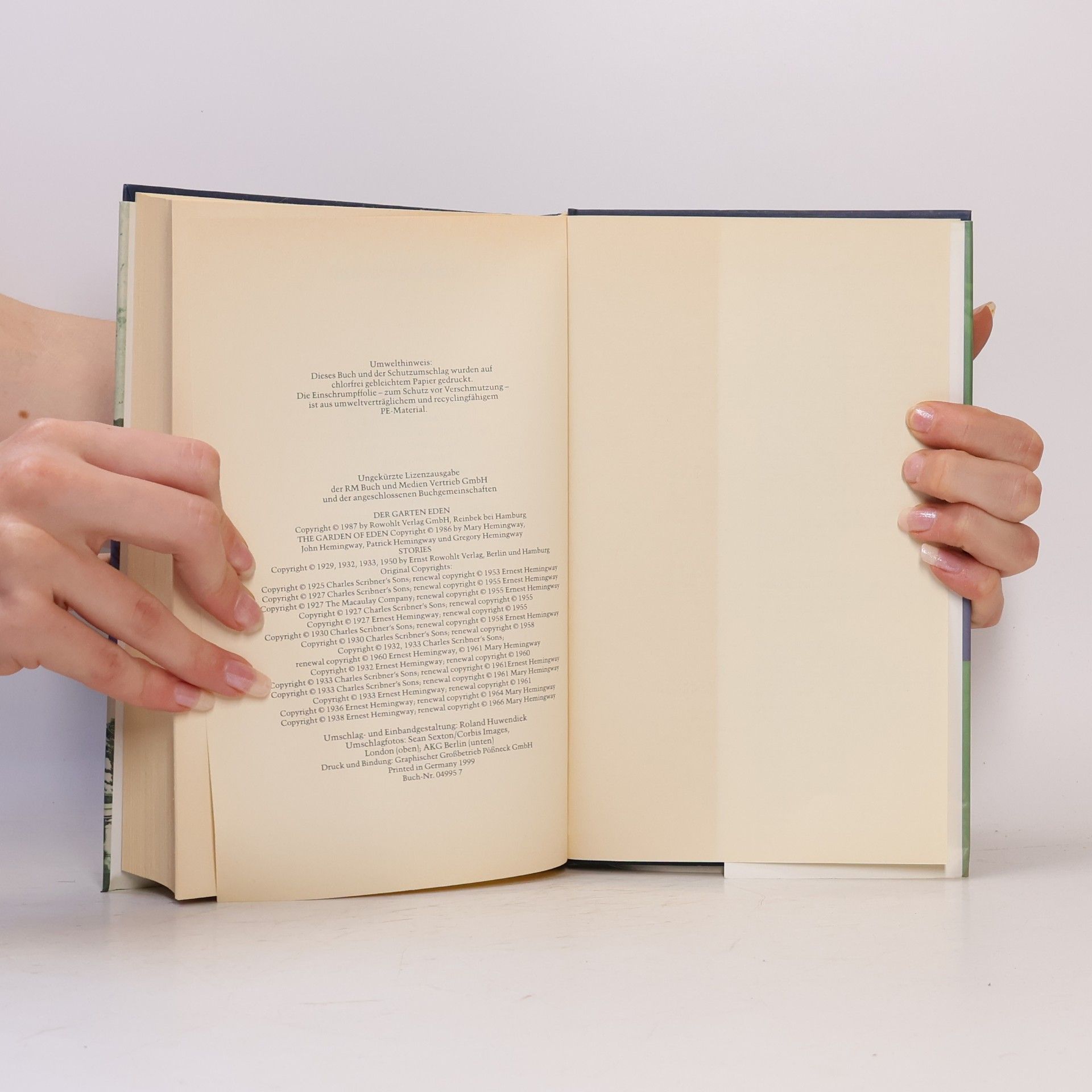 Ernest Hemingway Der Garten Eden und andere Liebesgeschichten