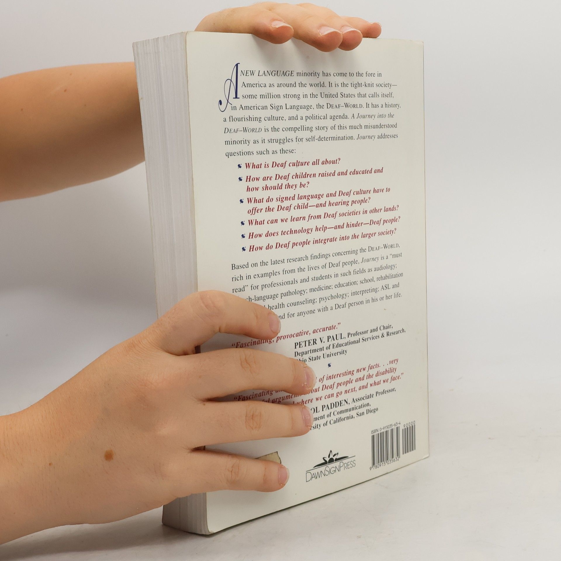 Harlan Lane A Journey Into the Deaf-world