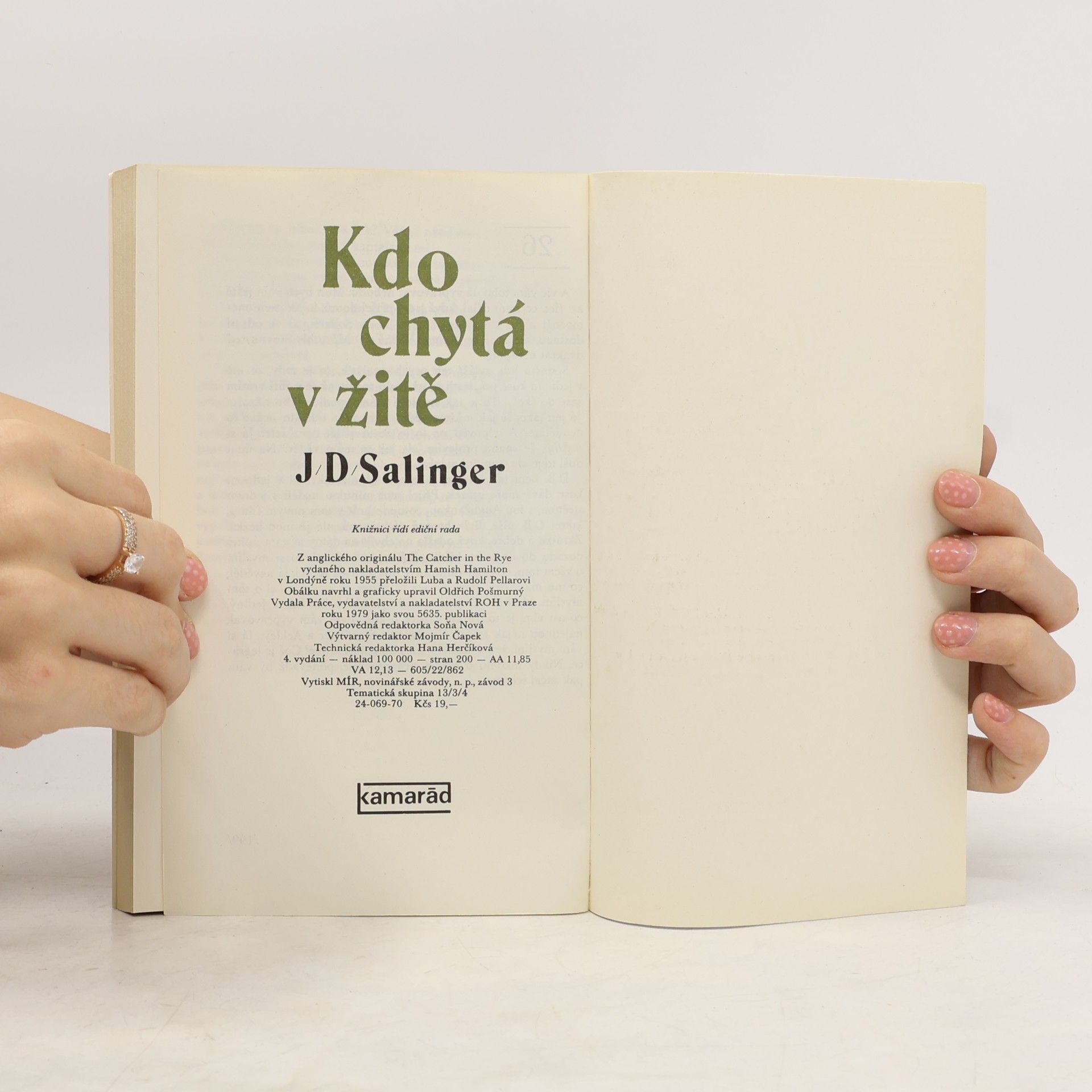 J. D. Salinger Kdo chytá v žitě