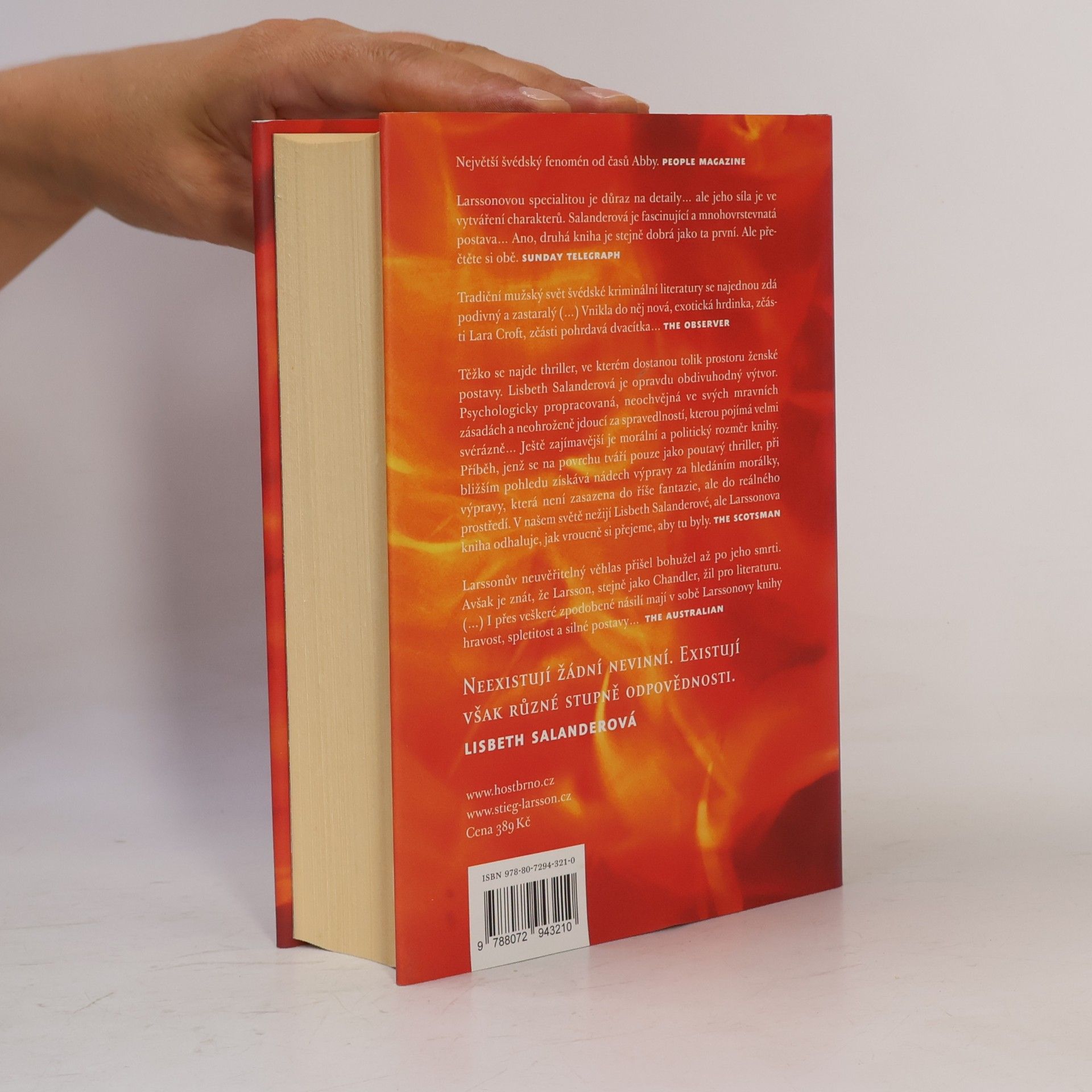 Stieg Larsson Dívka, která si hrála s ohněm