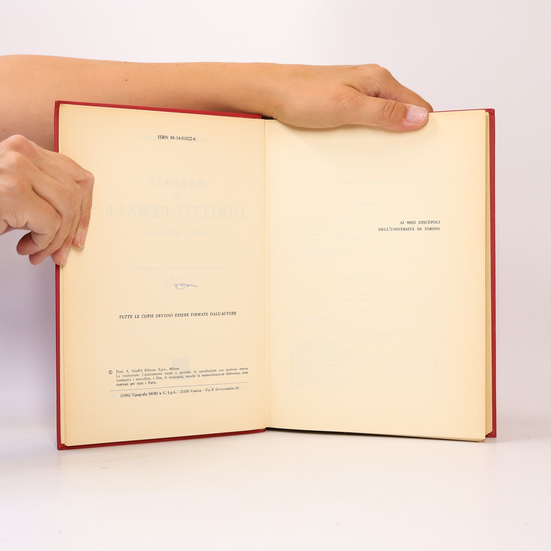 Francesco Antolisei Manuale di diritto penale