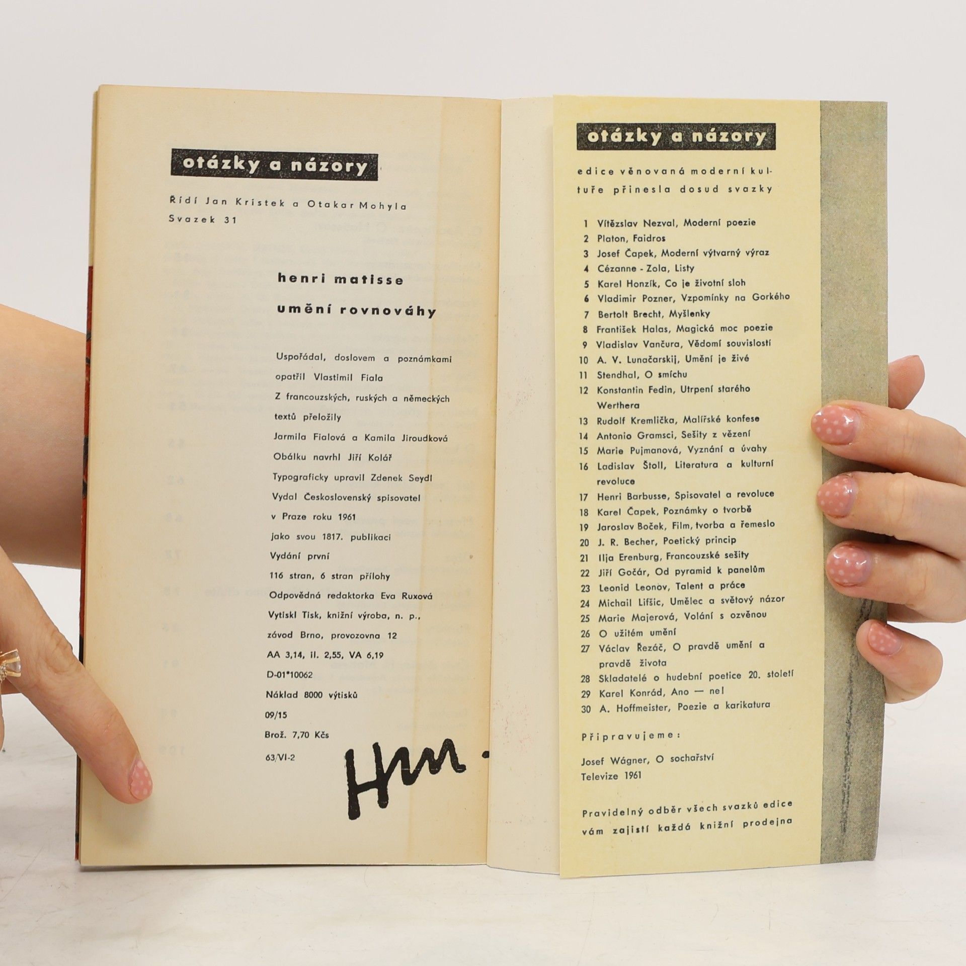 Henri Matisse Umění rovnováhy