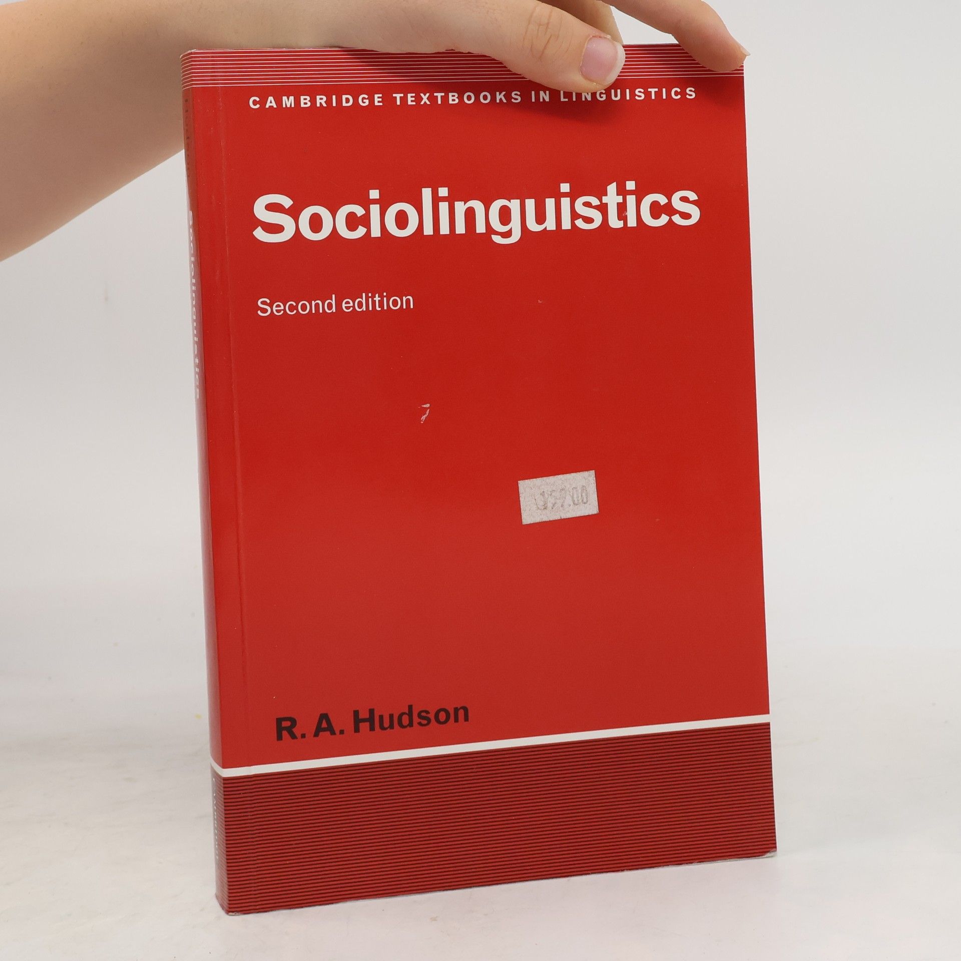 Richard A. Hudson Cambridge Textbooks in Linguistics: Sociolinguistics
