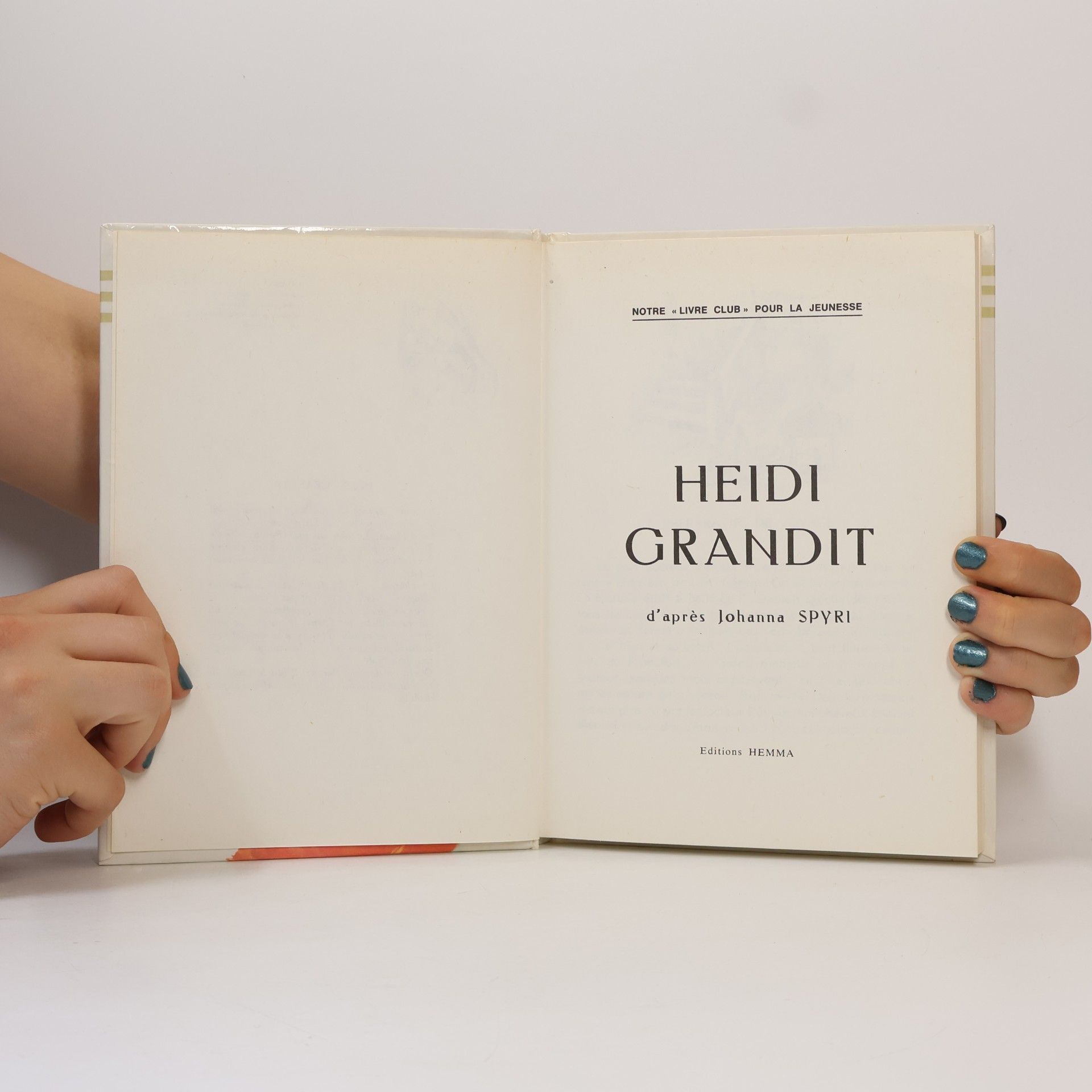 Johanna Spyri Heïdi grandit