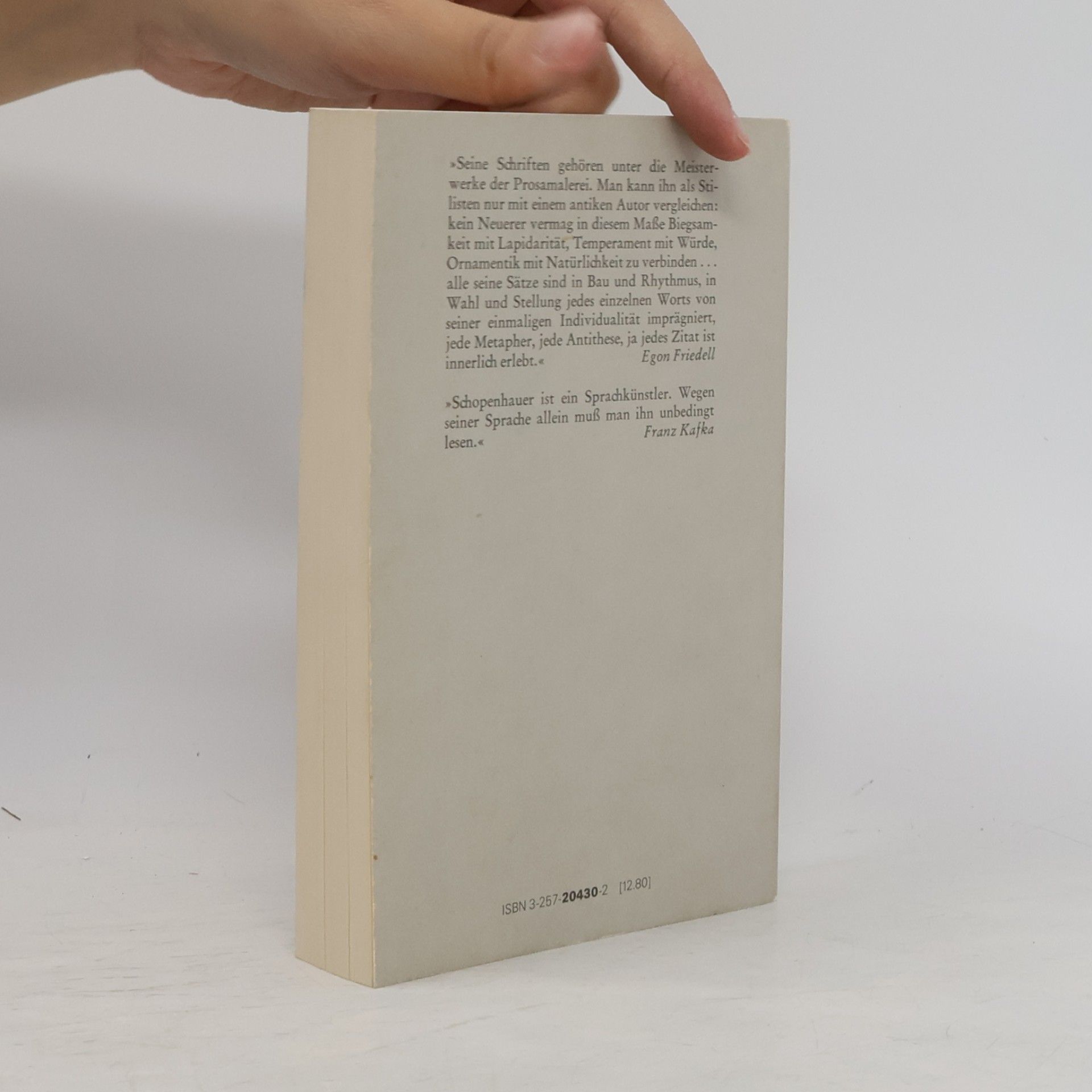 Arthur Schopenhauer Zürcher Ausgabe