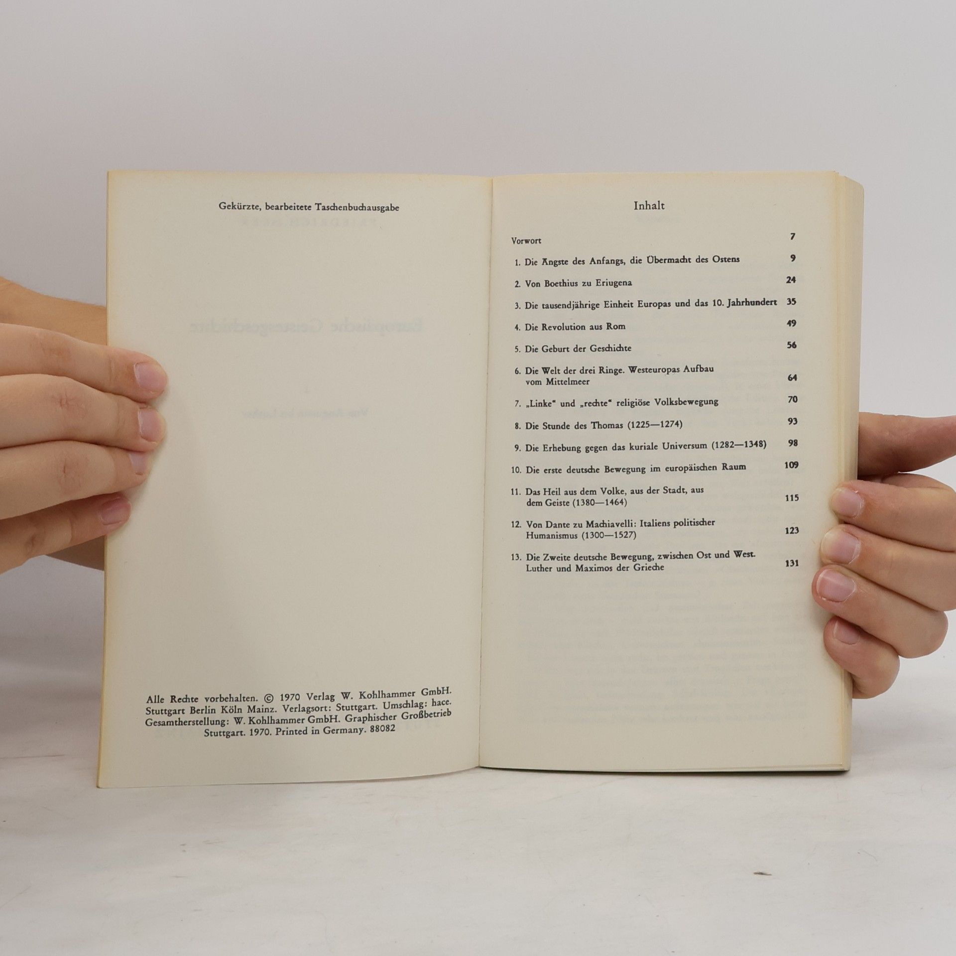 Friedrich Heer Europäische Geistesgeschichte von Erasmus bis Goethe