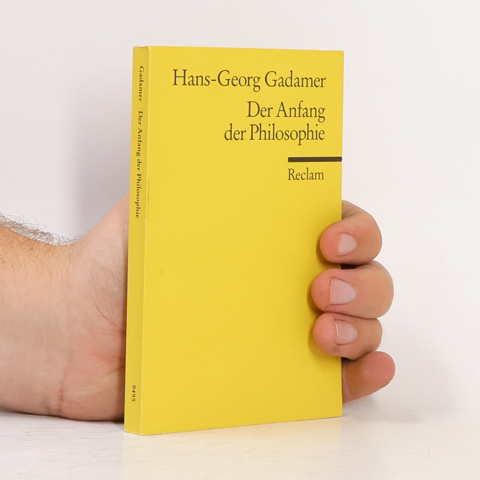 Hans-Georg Gadamer Der Anfang der Philosophie