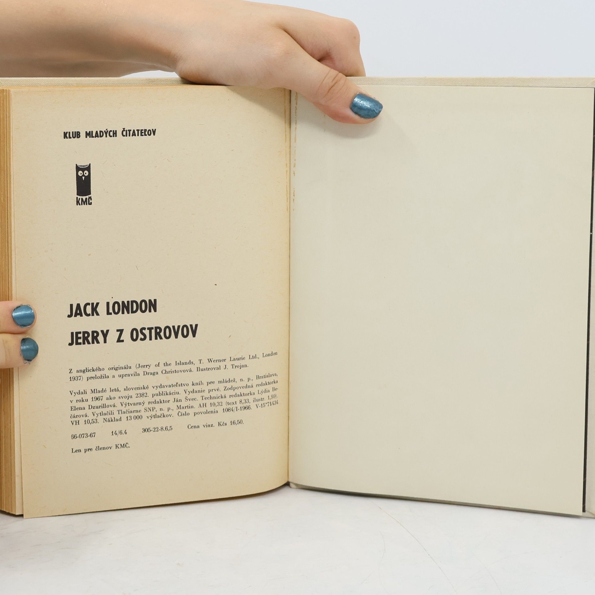 Jack London Jerry z ostrovov