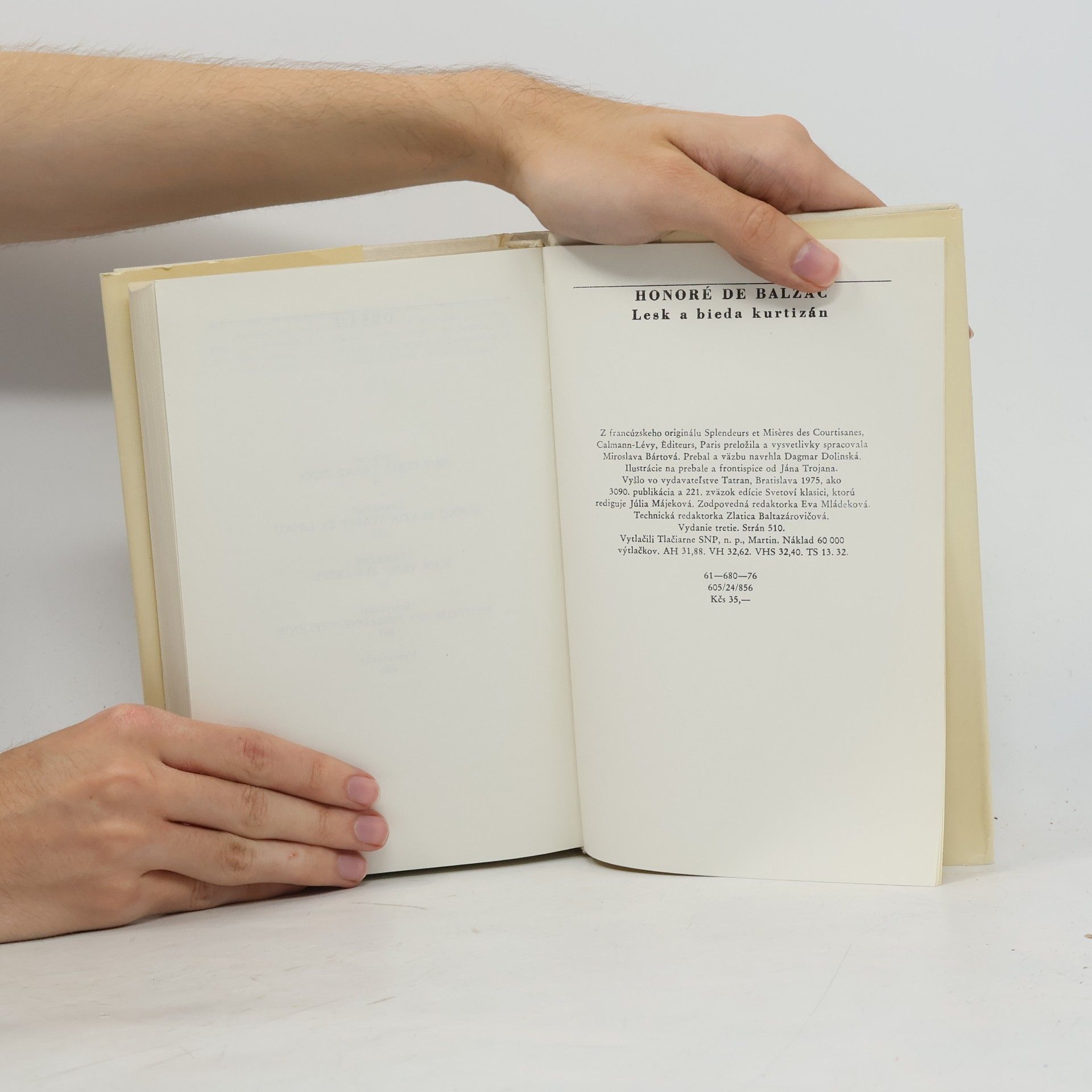 Honoré de Balzac Lesk a bieda kurtizán