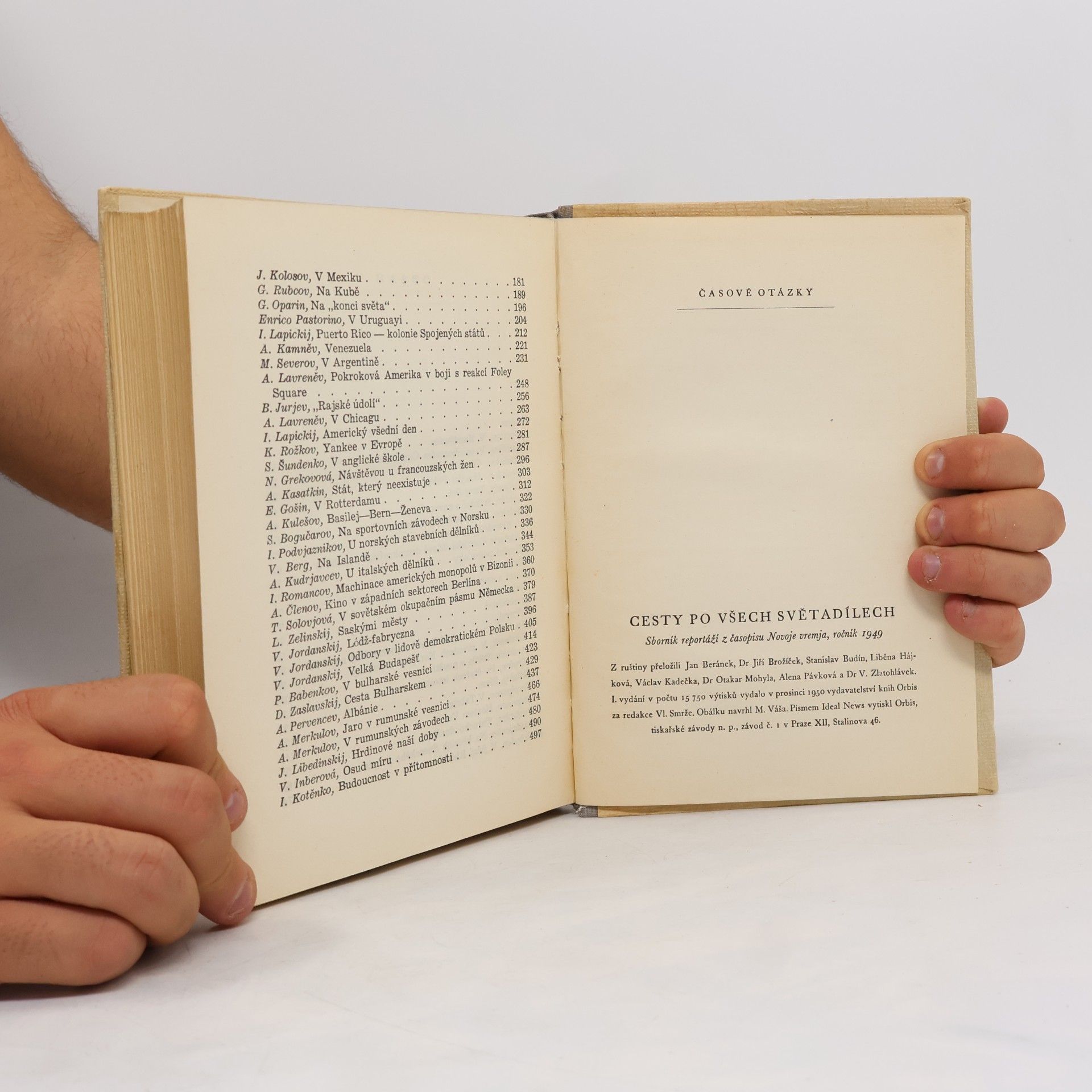 Various authors Cesty po všech světadílech : sborník sovětských reportáží