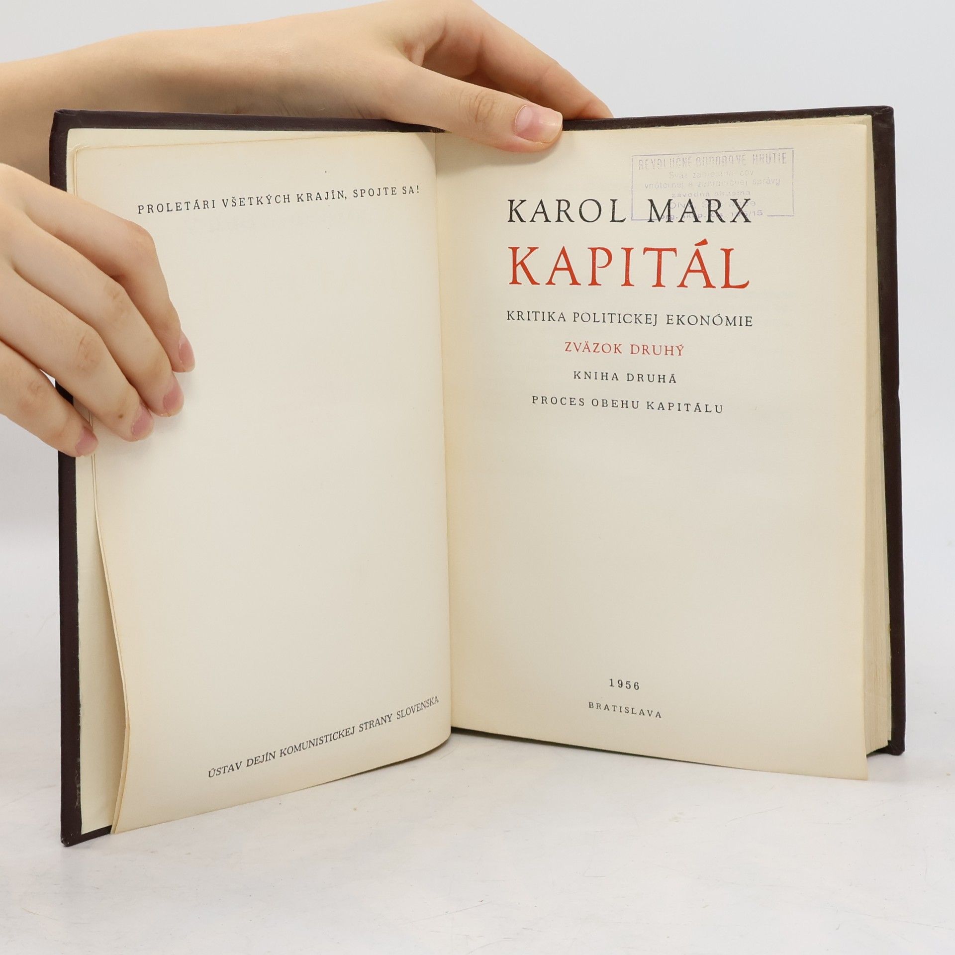 Karl Marx Kapitál II