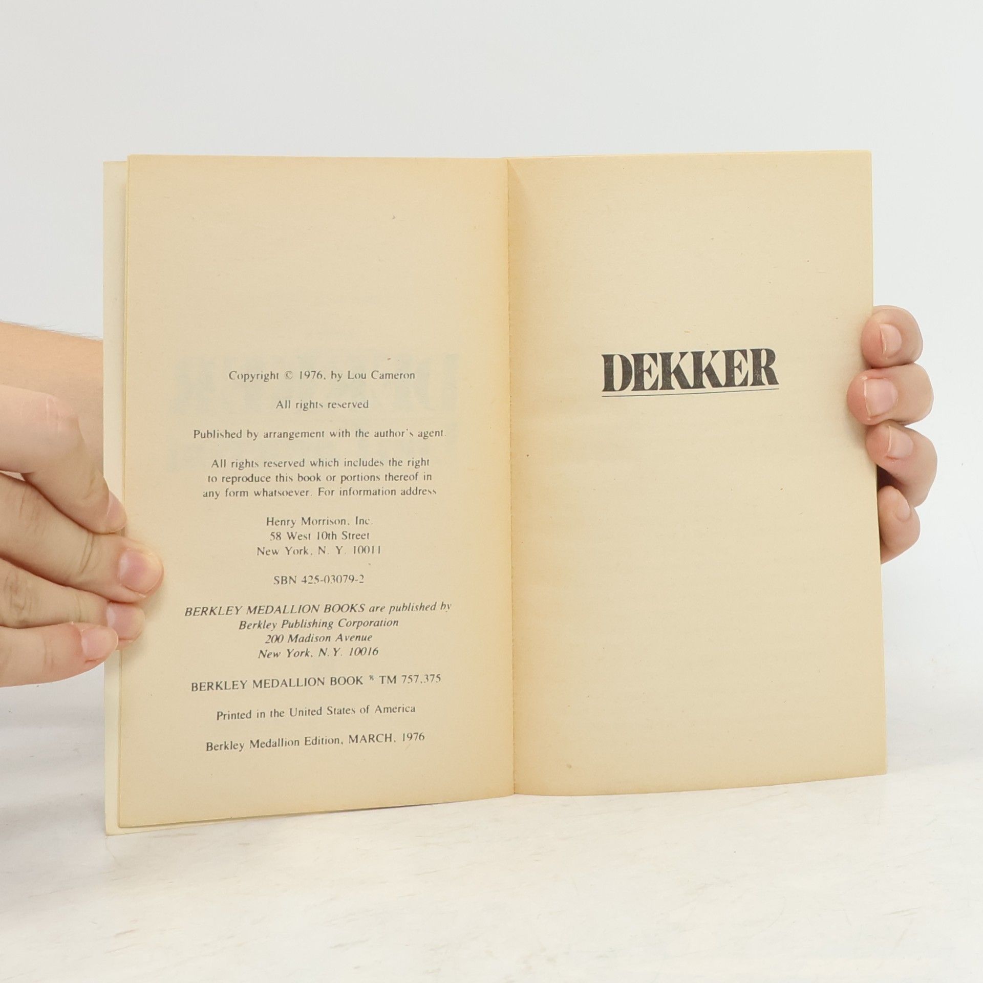 Lou Cameron Dekker