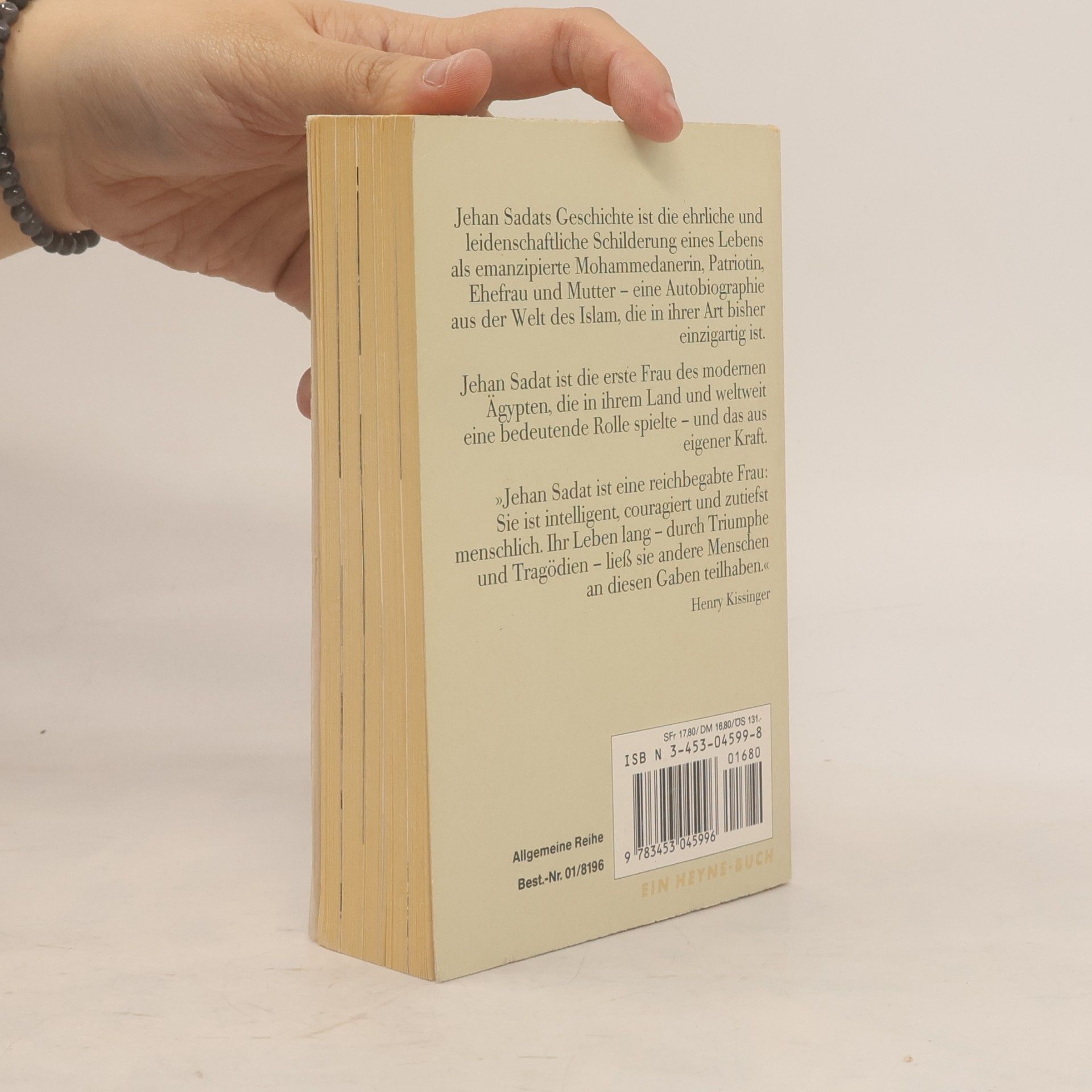 Jehan Sadat Ich bin eine Frau aus Ägypten : die Autobiographie einer aussergewöhnlichen Frau unserer Zeit