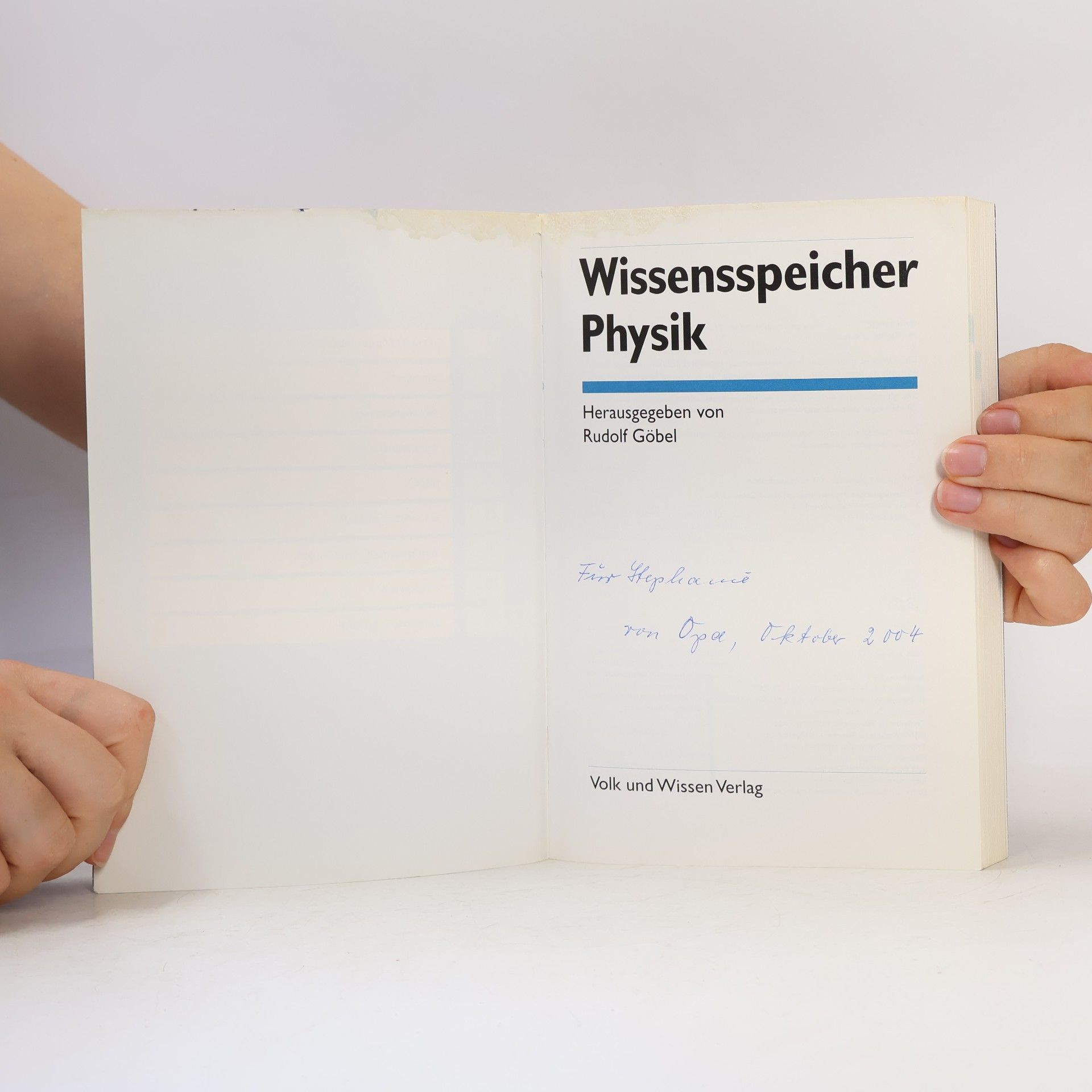 Hans-Joachim Wilke Wissensspeicher Physik