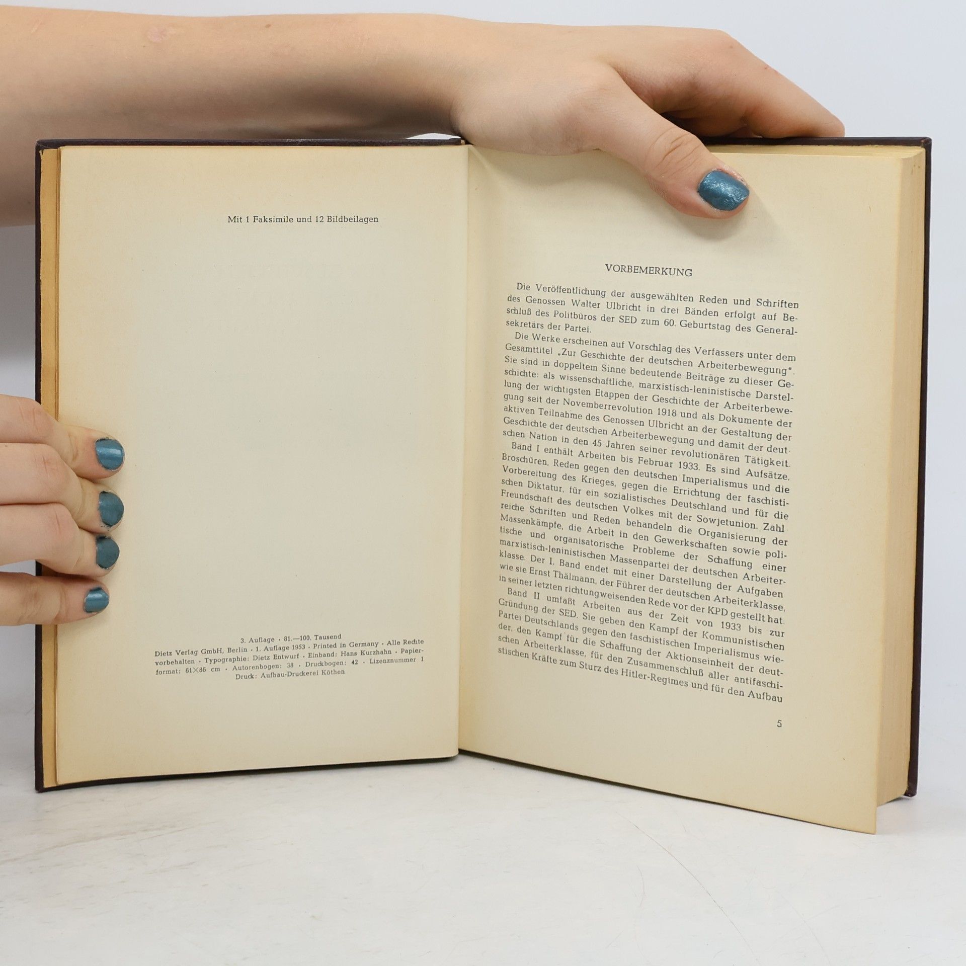 Walter Ulbricht Zur Geschichte der deutschen Arbeiterbewegung. Aus Reden und Aufsätzen. Band II: 1933-1946
