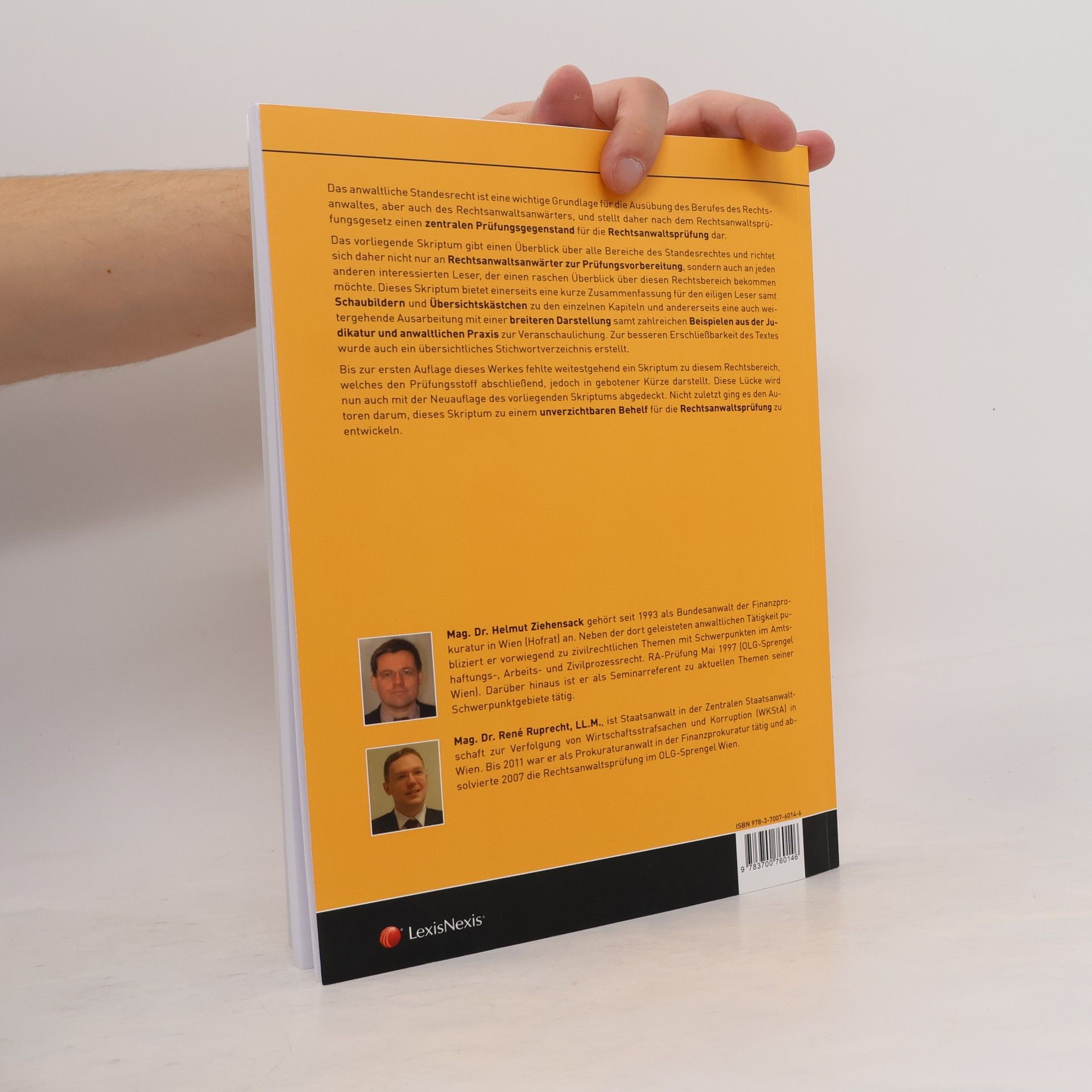 Helmut Ziehensack Orac-Rechtsskripten: Berufs- und Standesrecht der Rechtsanwälte - 4., aktualisierte Auflage