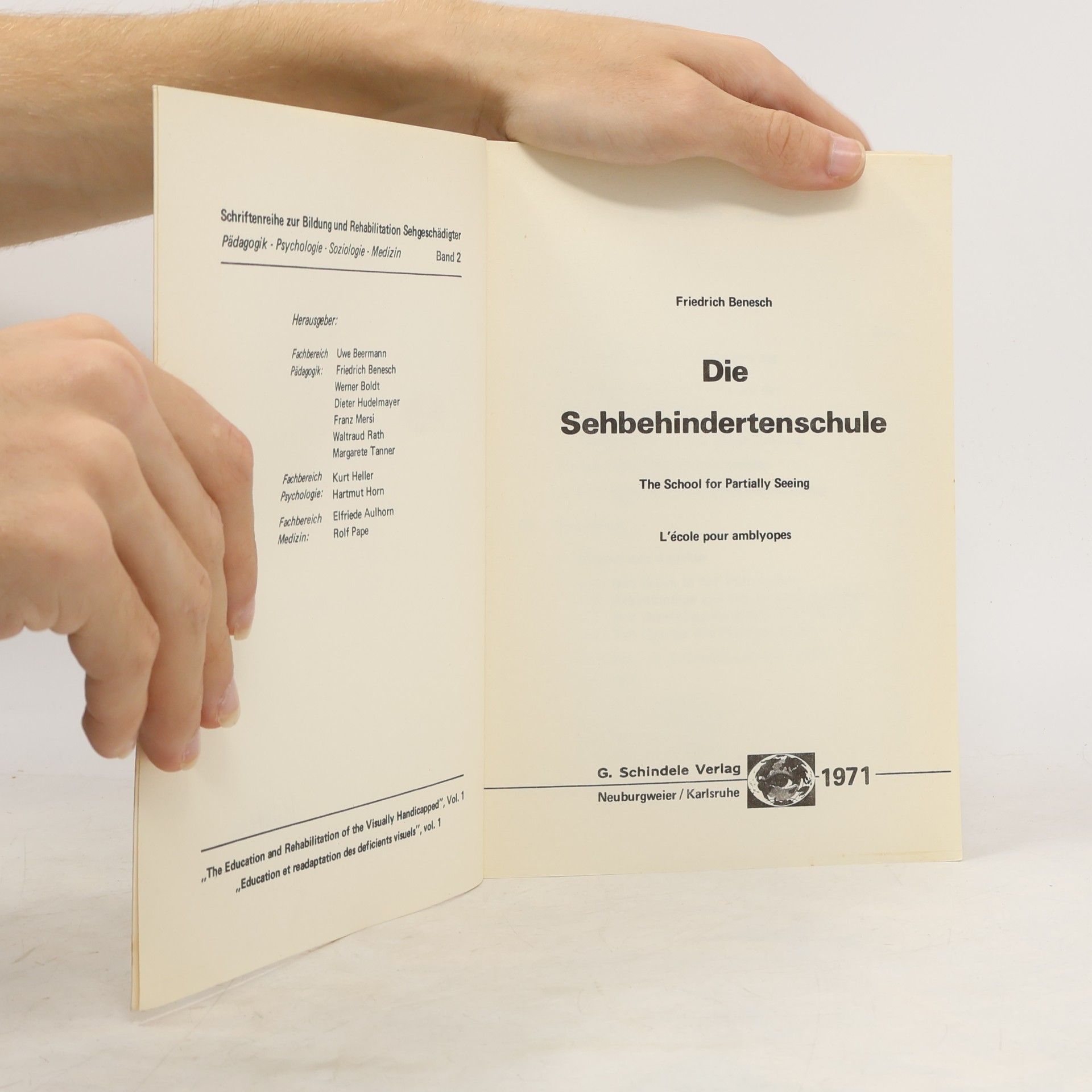 F. Benesch Die Sehbehindertenschule