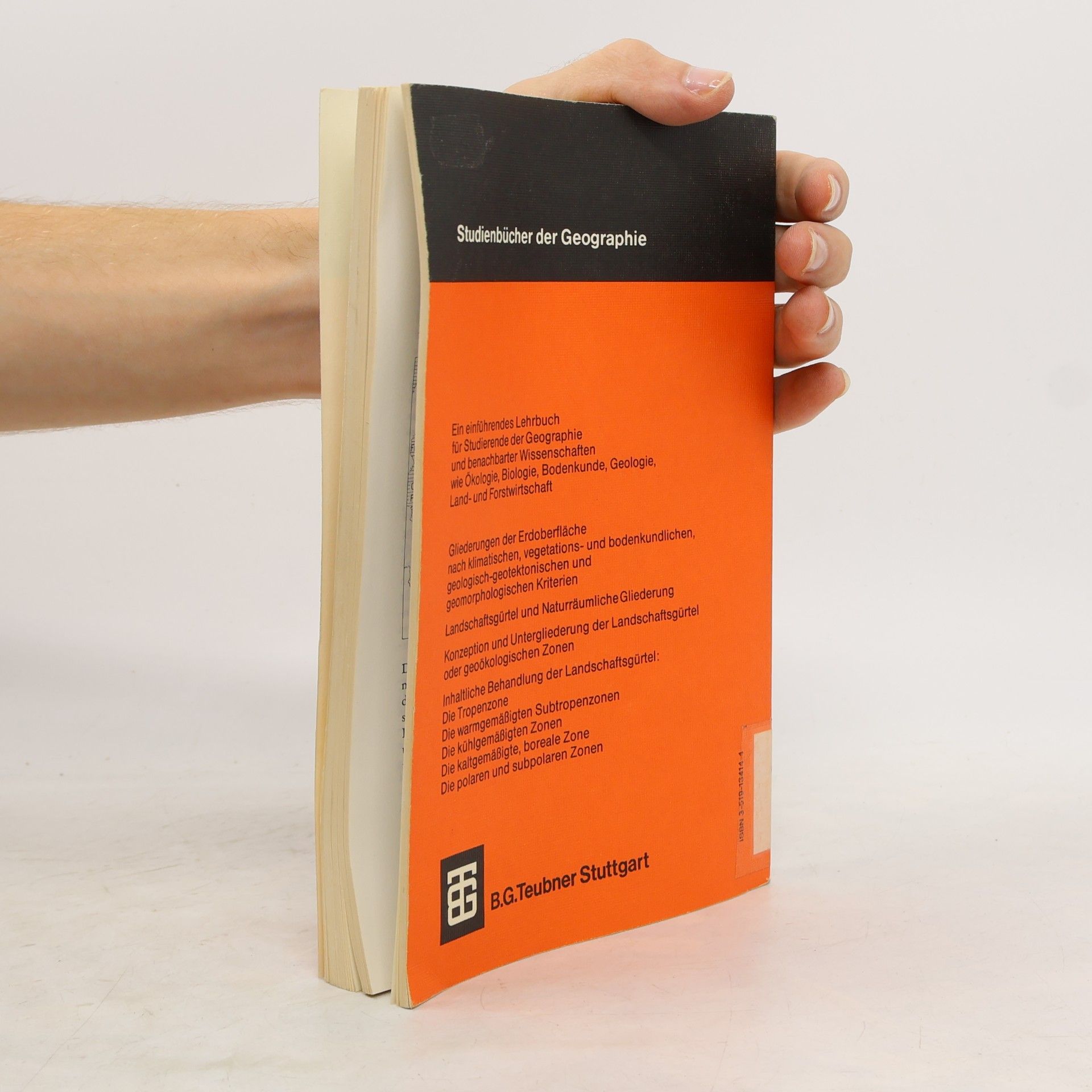 Klaus Müller-Hohenstein Teubner Studienbücher der Geographie: Die Landschaftsgürtel der Erde