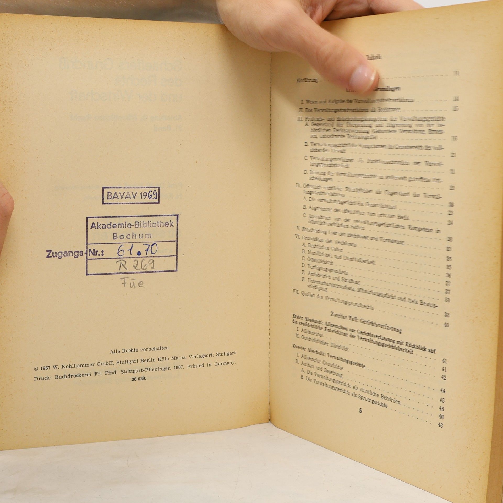 W. Fürst Verwaltungsstreitverfahren