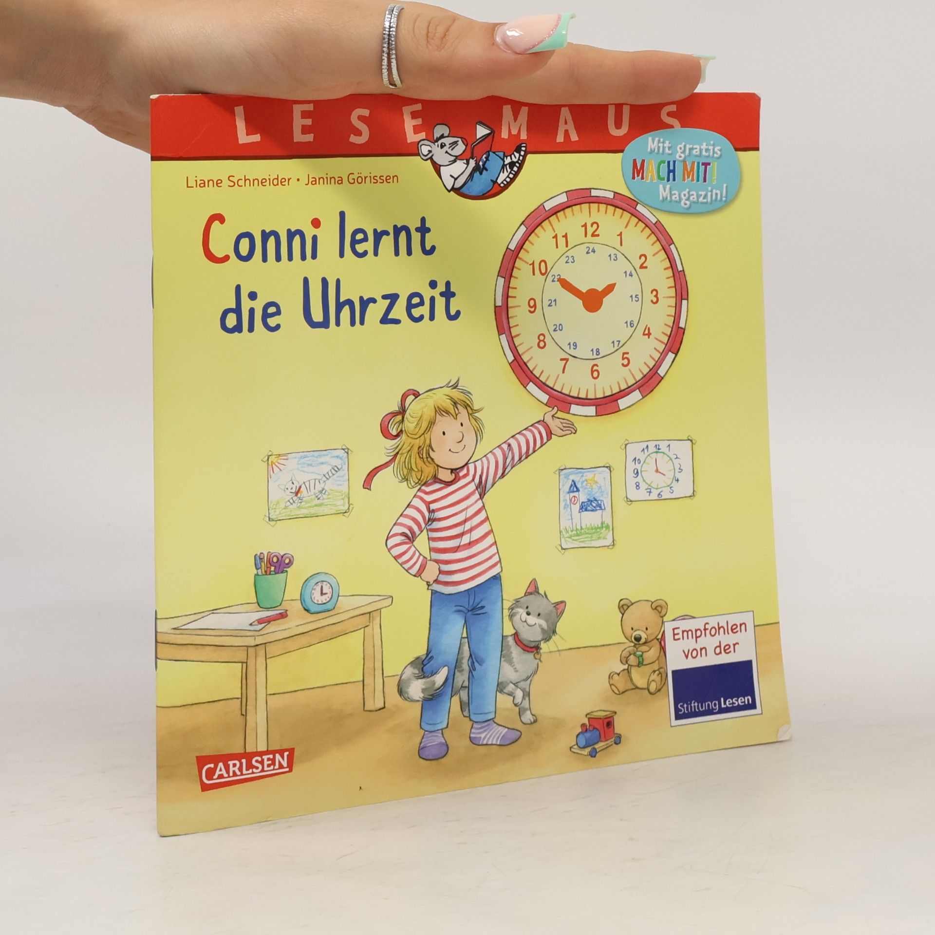 Liane Schneider LESEMAUS 190: Conni lernt die Uhrzeit