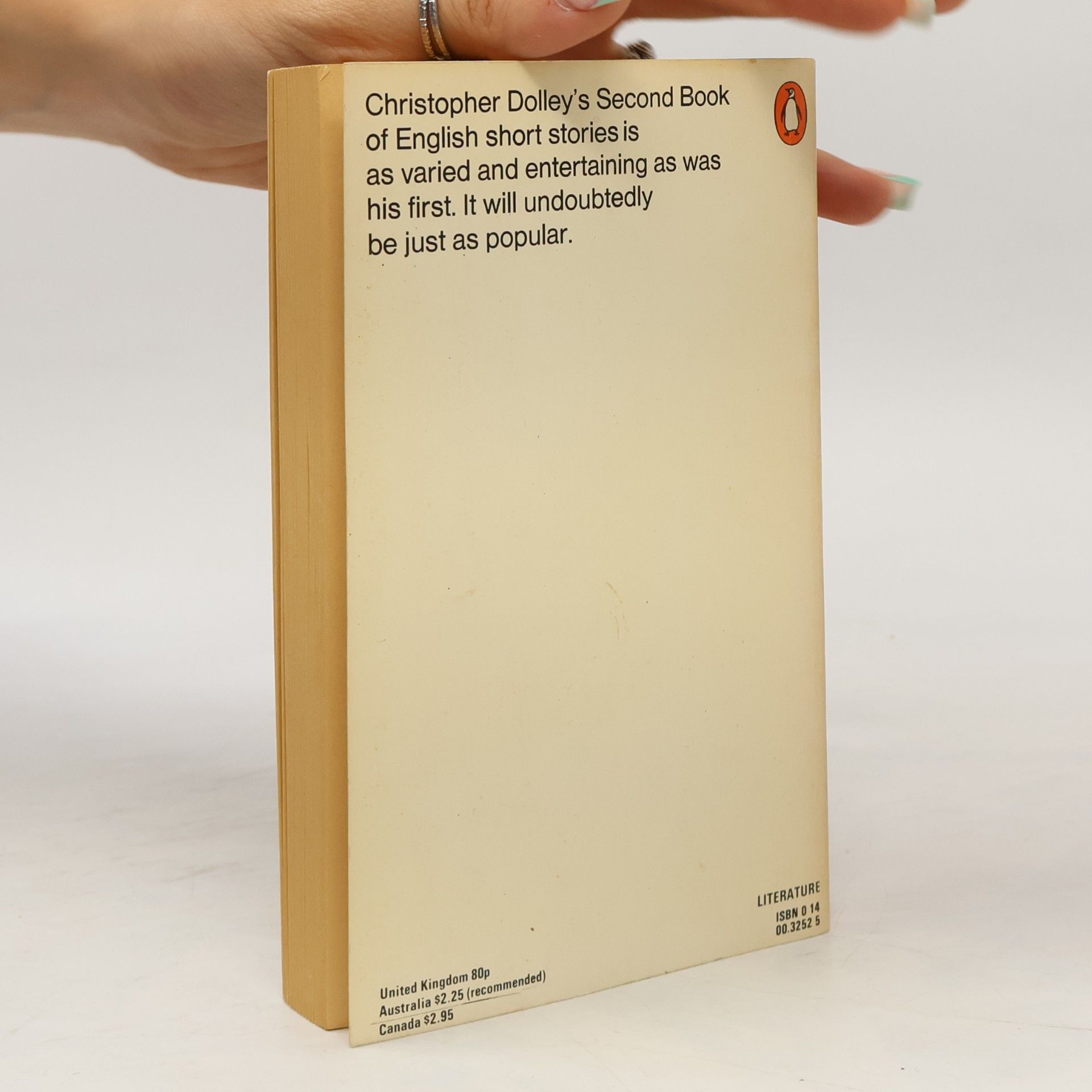Christopher Dolley The Second Penguin Book of English Short Stories