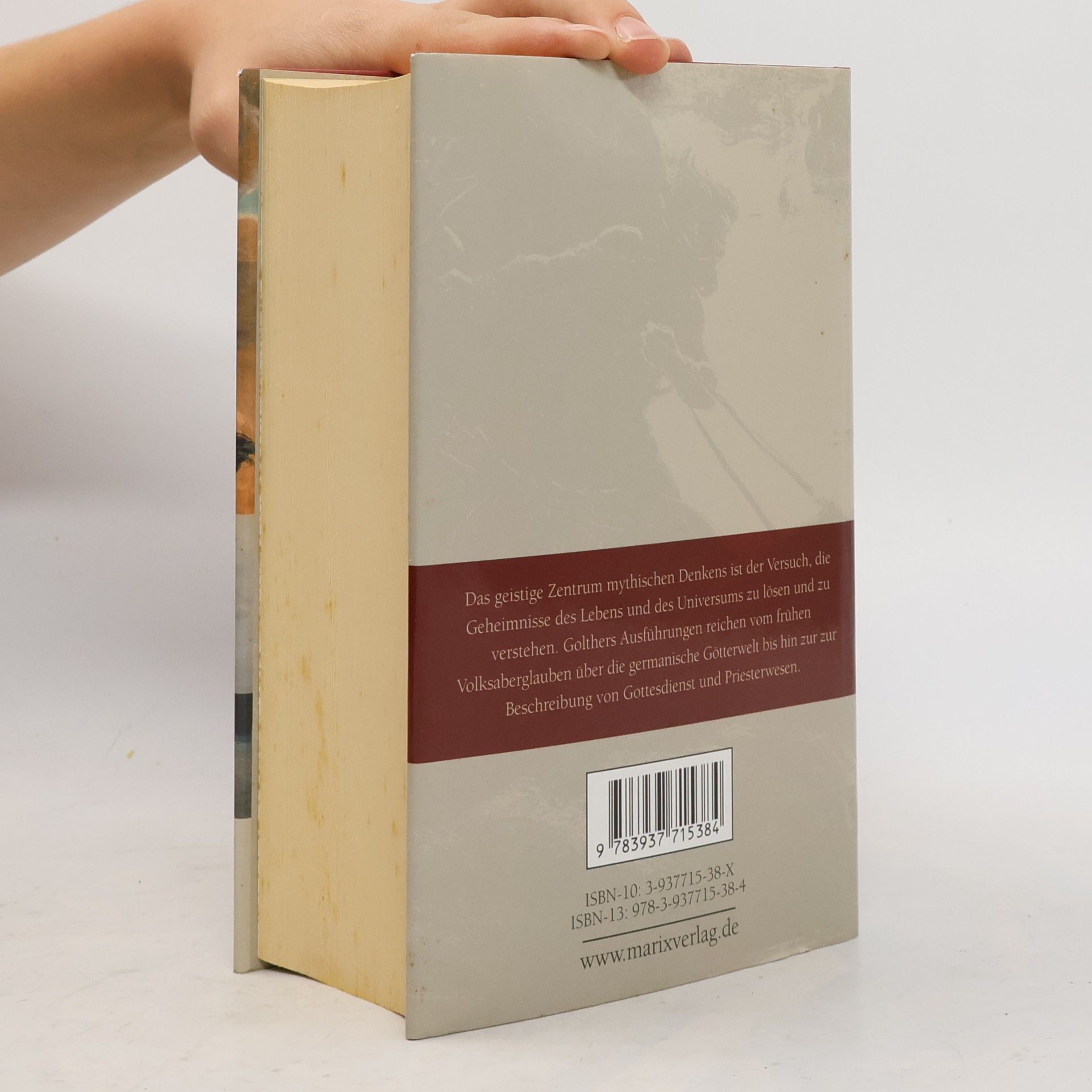 Wolfgang Golther Handbuch der germanischen Mythologie