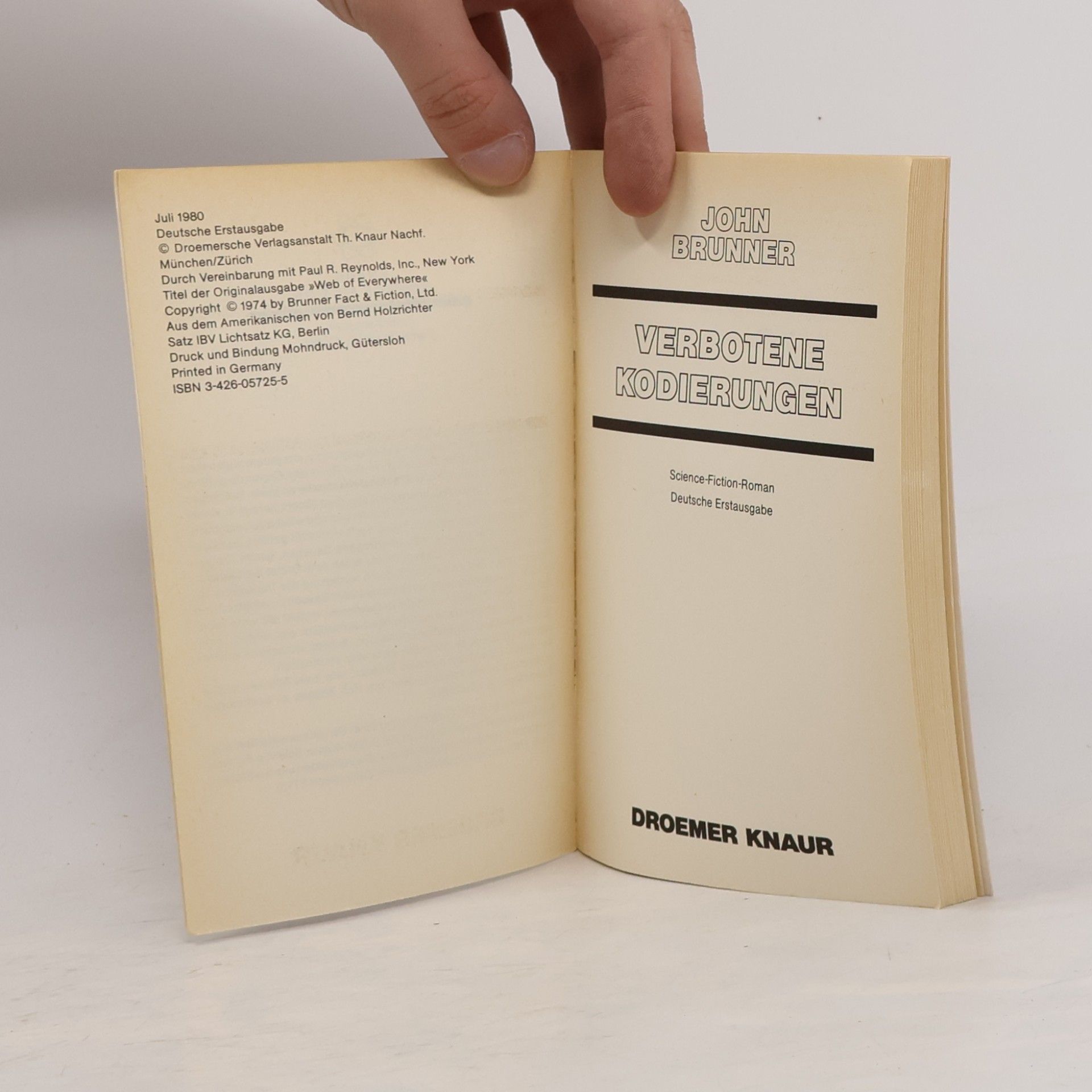 John Brunner Verbotene Kodierungen.