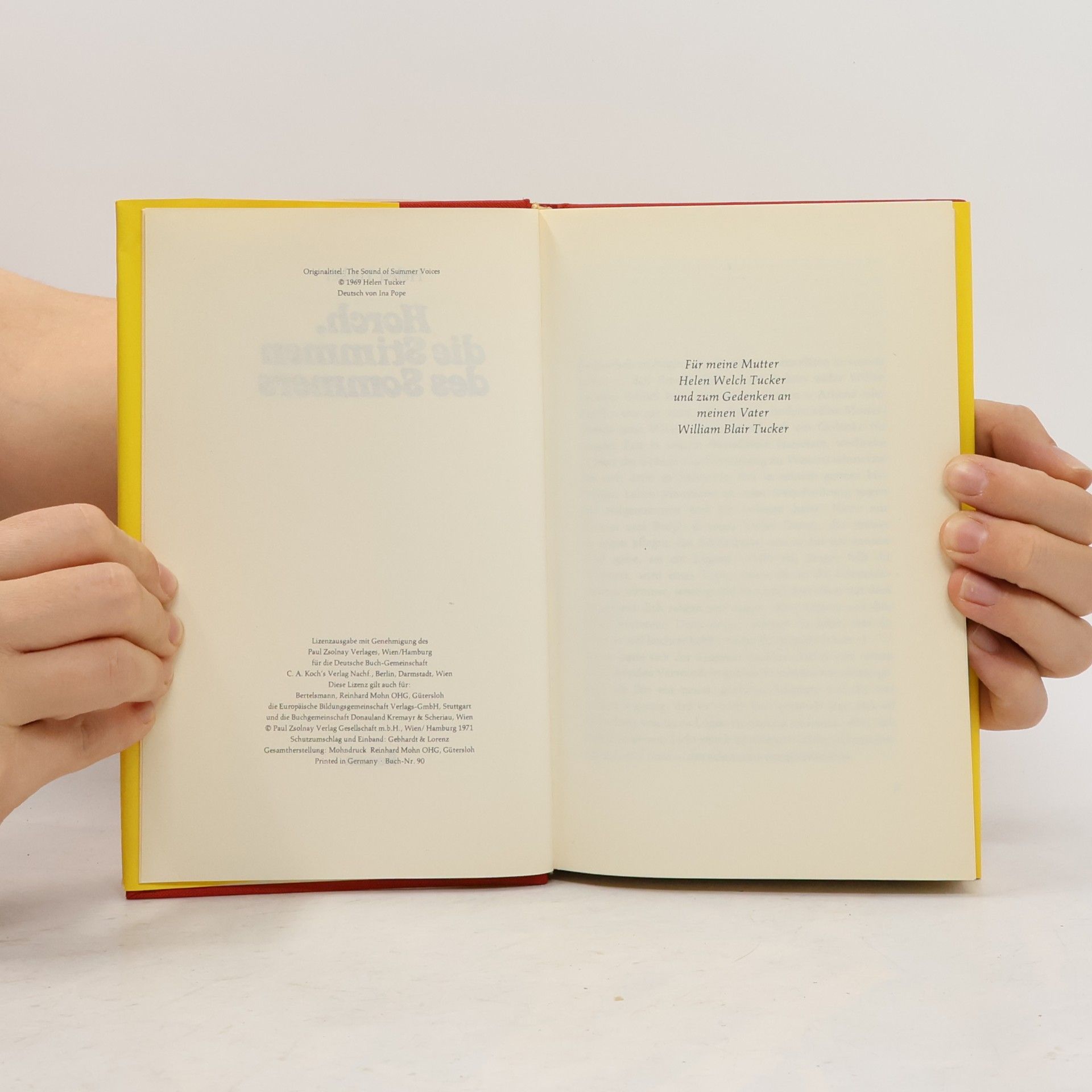 Helen Tucker Horch, die Stimmen des Sommers
