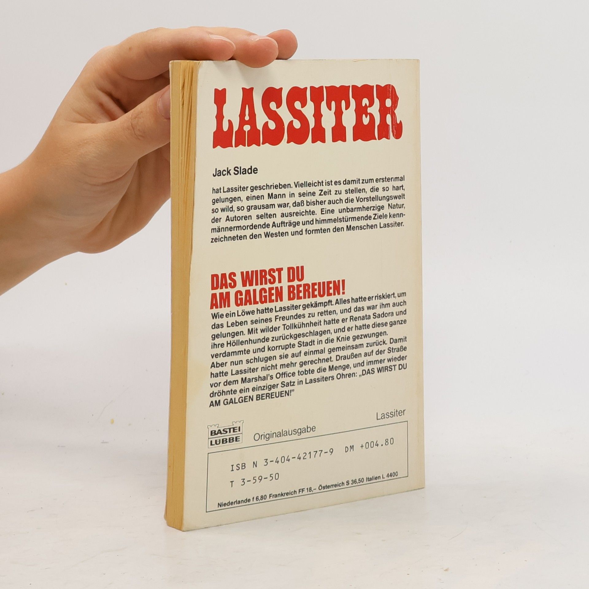 Jack Slade Lassiter - 480: Das wirst du am Galgen bereuen!
