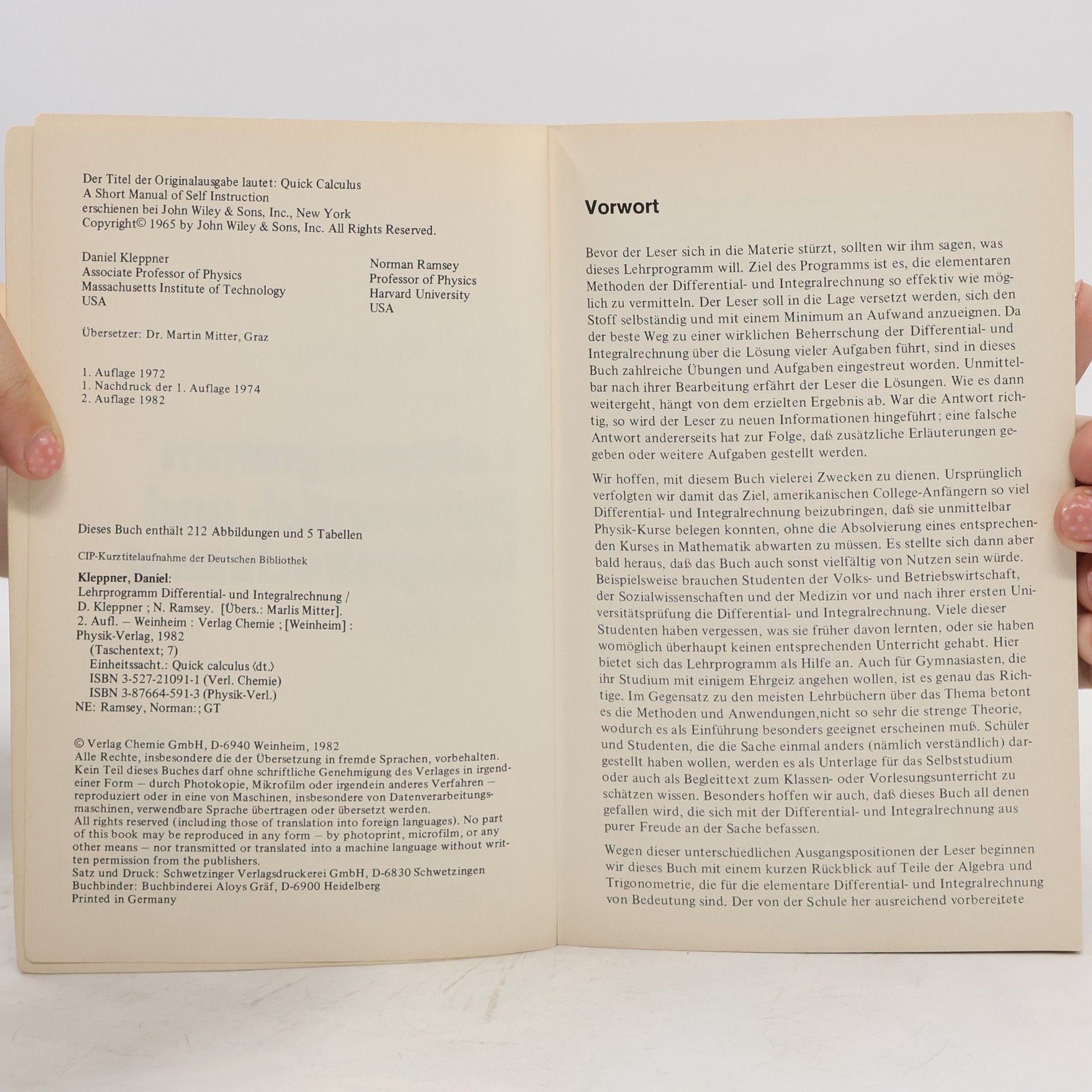 Daniel Kleppner Taschentext: Lehrprogramm Differential- und Integralrechnung