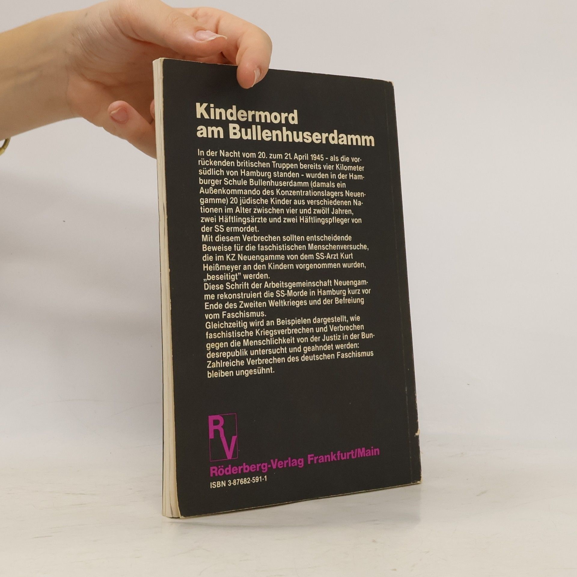Fritz Bringmann Kindermord am Bullenhuserdamm