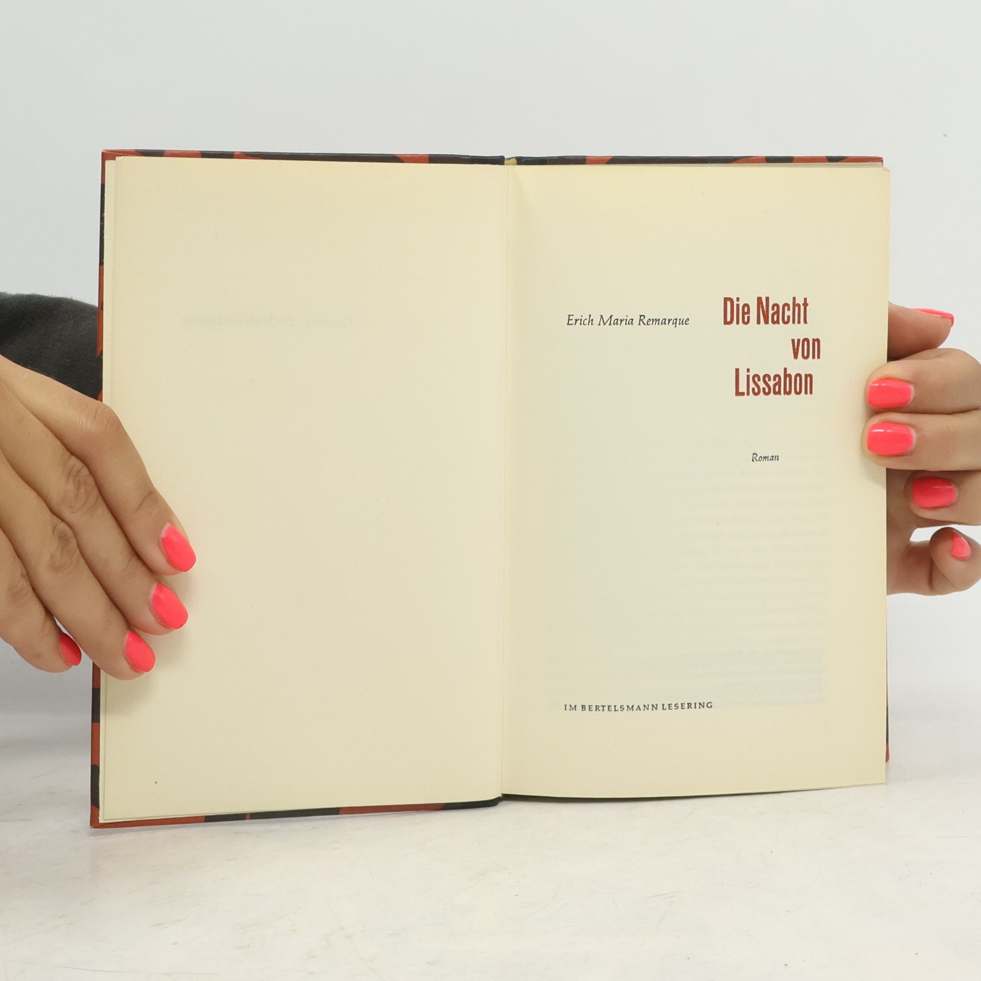 Erich Maria Remarque Die Nacht von Lissabon