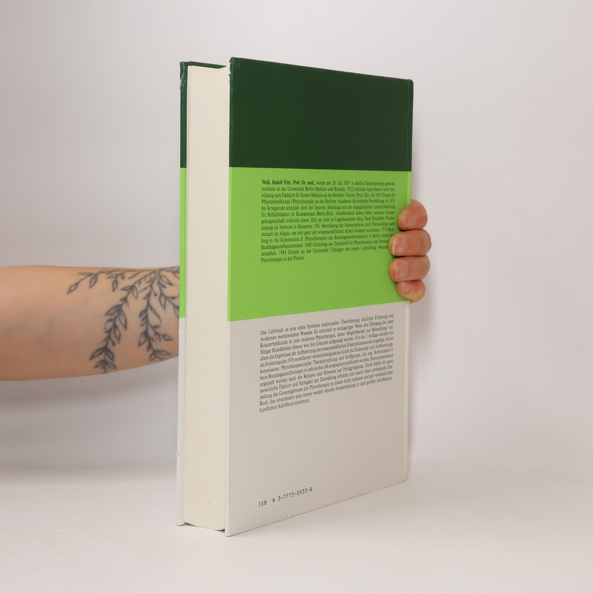 Rudolf Fritz Weiss Lehrbuch der Phytotherapie