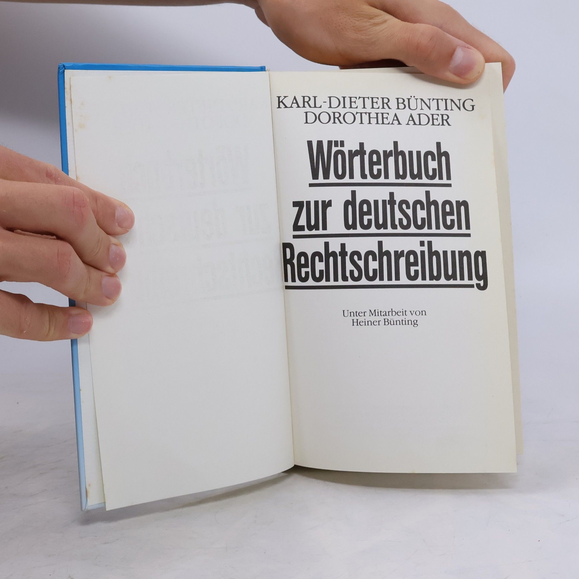 Karl-Dieter Bünting Wörterbuch zur deutschen Rechtschreibung