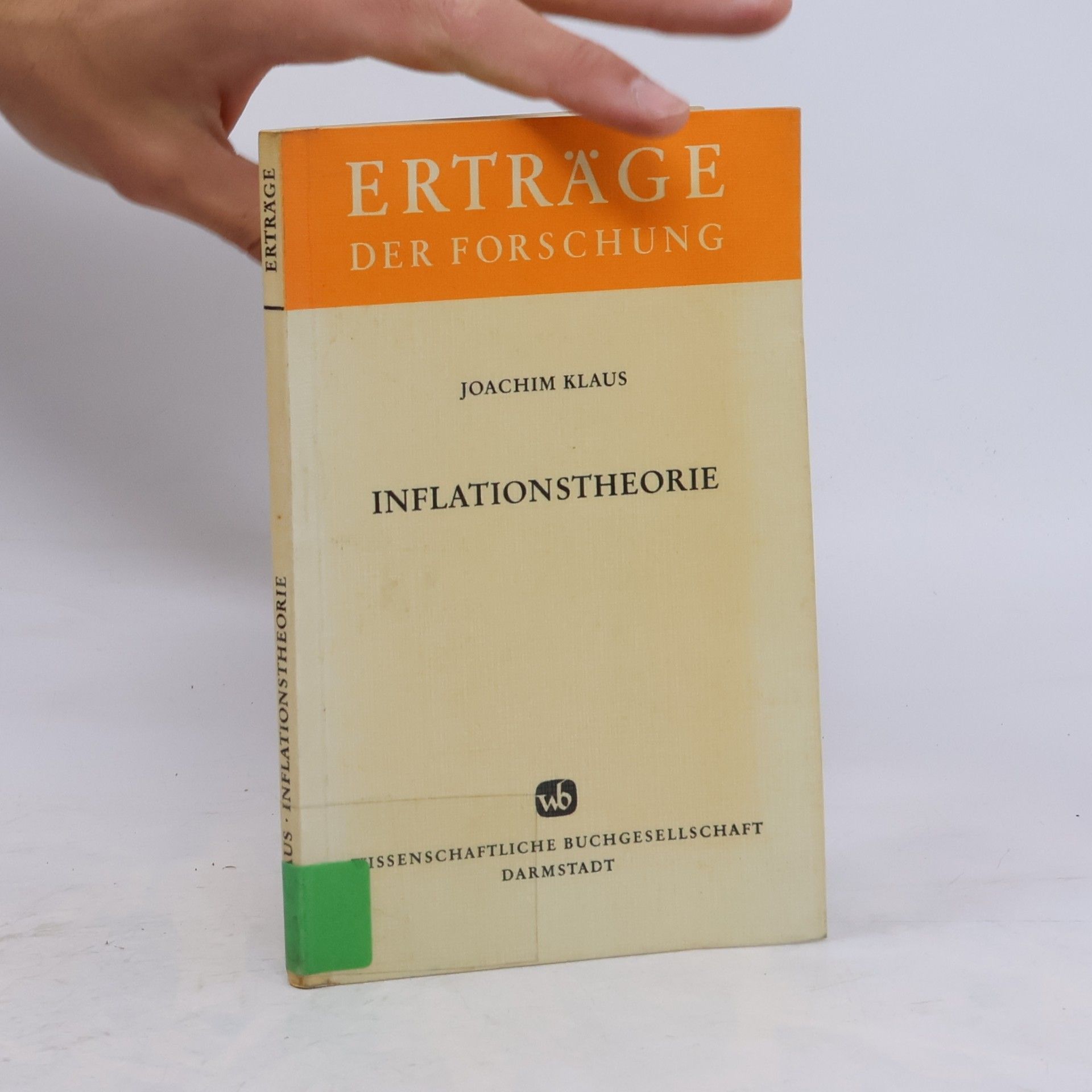 Joachim Klaus Erträge der Forschung - 30: Inflationstheorie