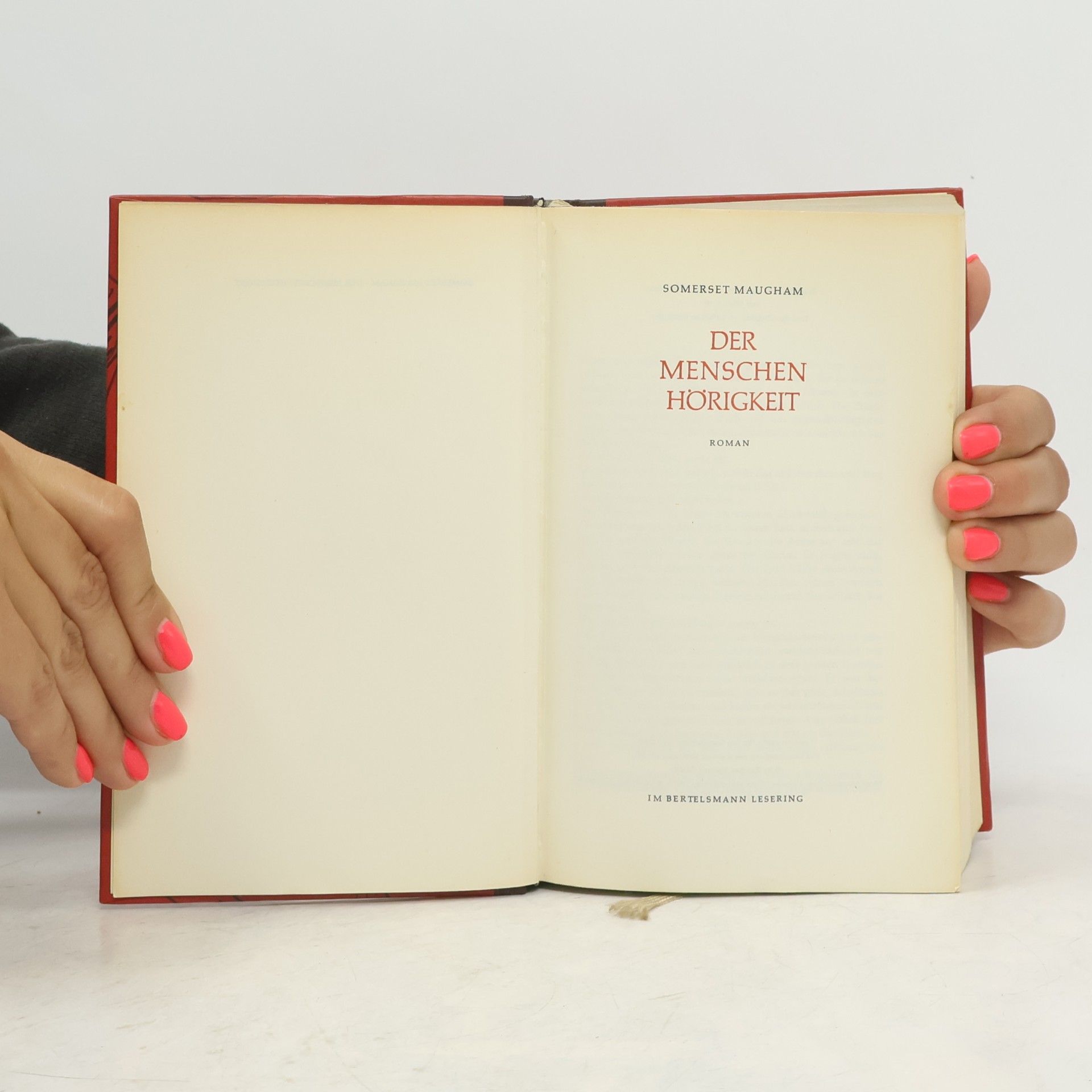 Somerset Maugham Der Menschen Hörigkeit