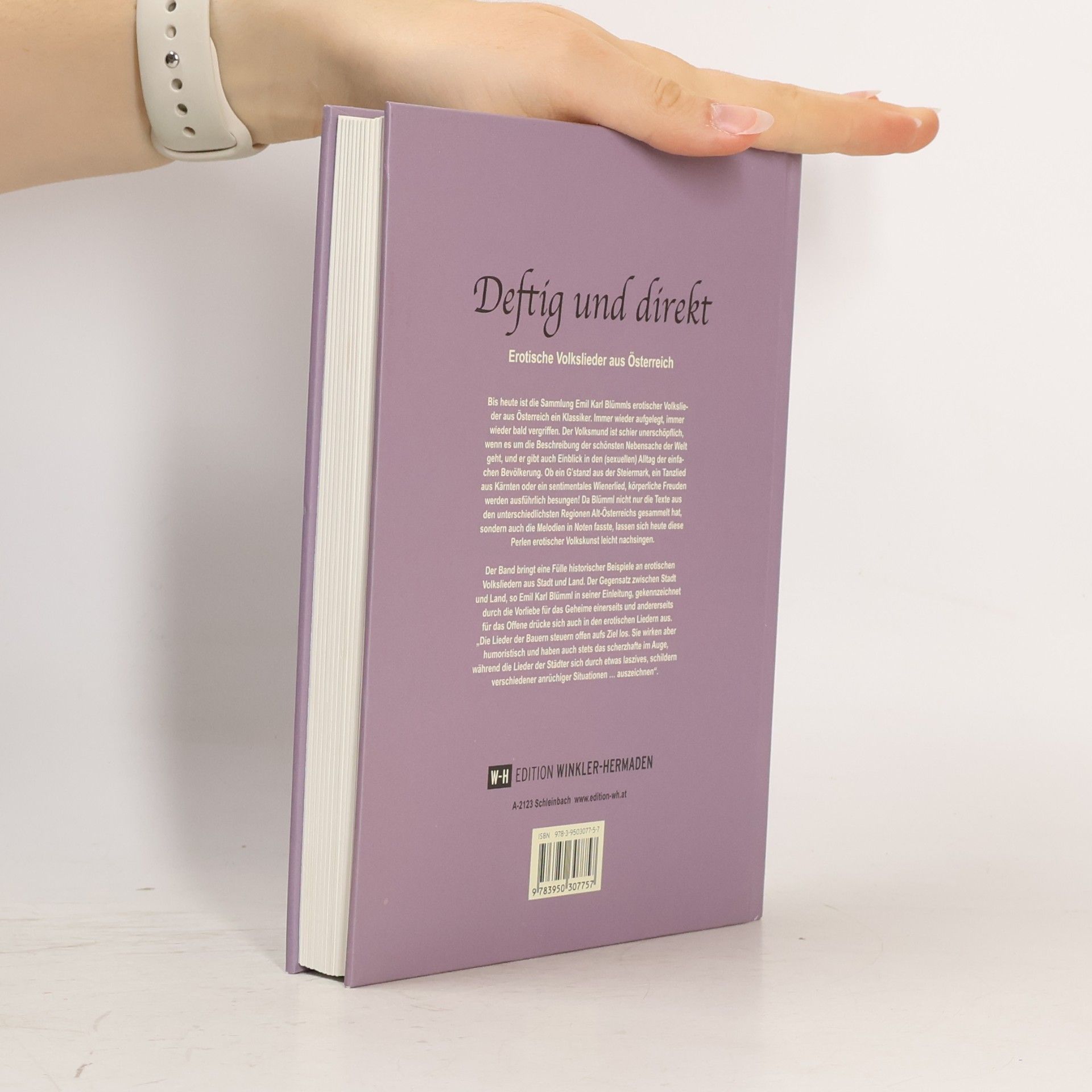 Emil Karl Blümml Deftig und direkt: Reprint der Ausgabe von 1906 - Mit einer Einführung von Andreas Brunner
