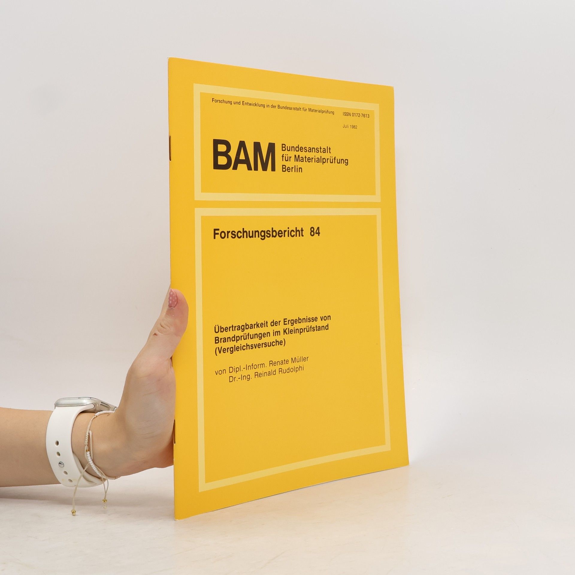 Various authors BAM. Forschungsbericht 84