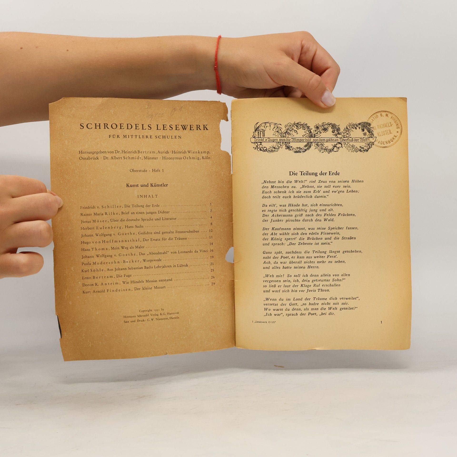 Various authors Schroedels Lesewerk für mittlere Schulen: Kunst und Künstler