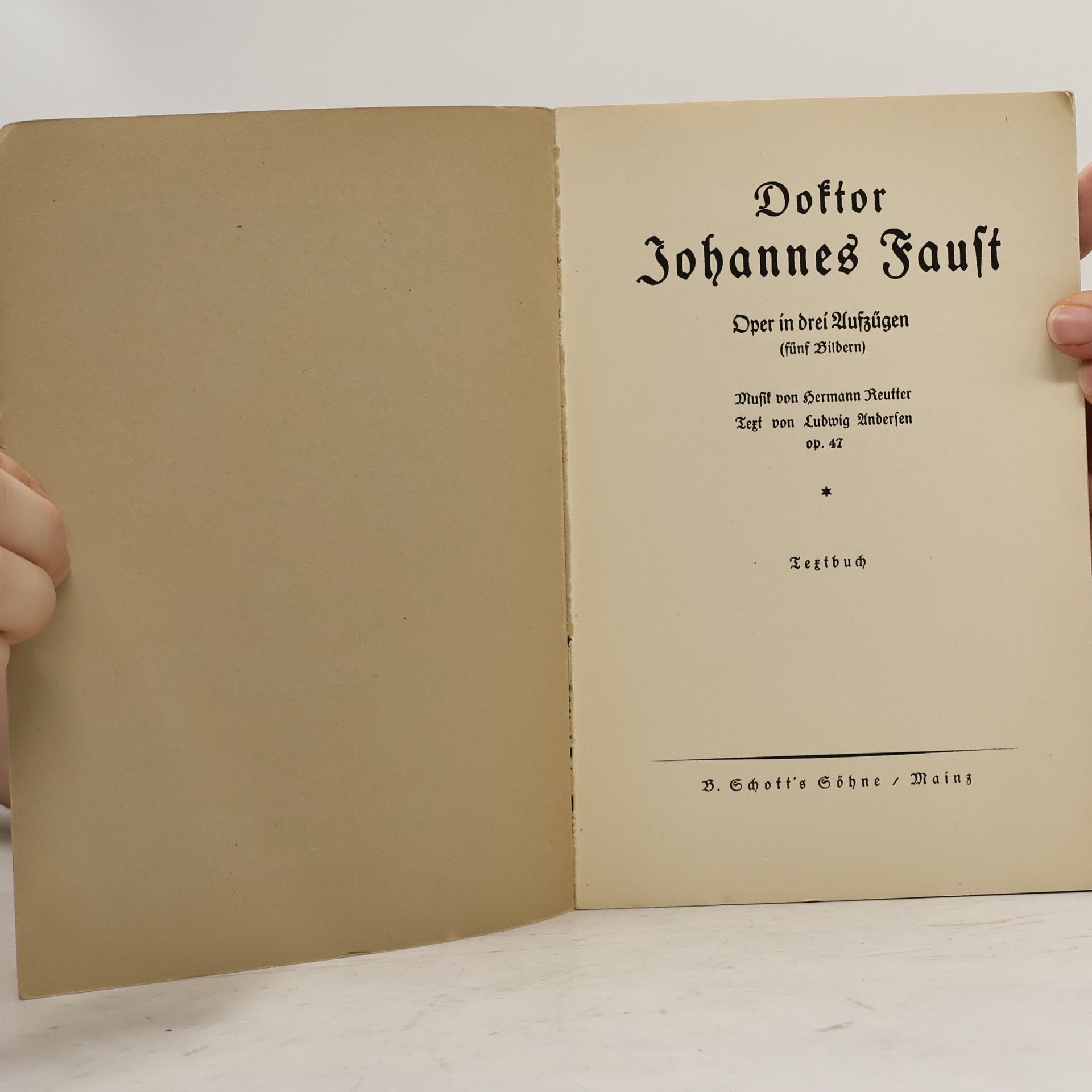 Hermann Reutter Doktor Johannes Faust