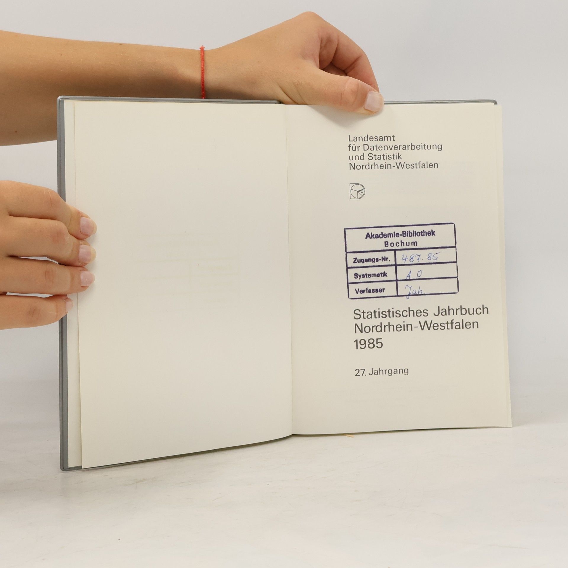 kolektiv Statistisches Jahrbuch Nordrhein-Westfalen 1985