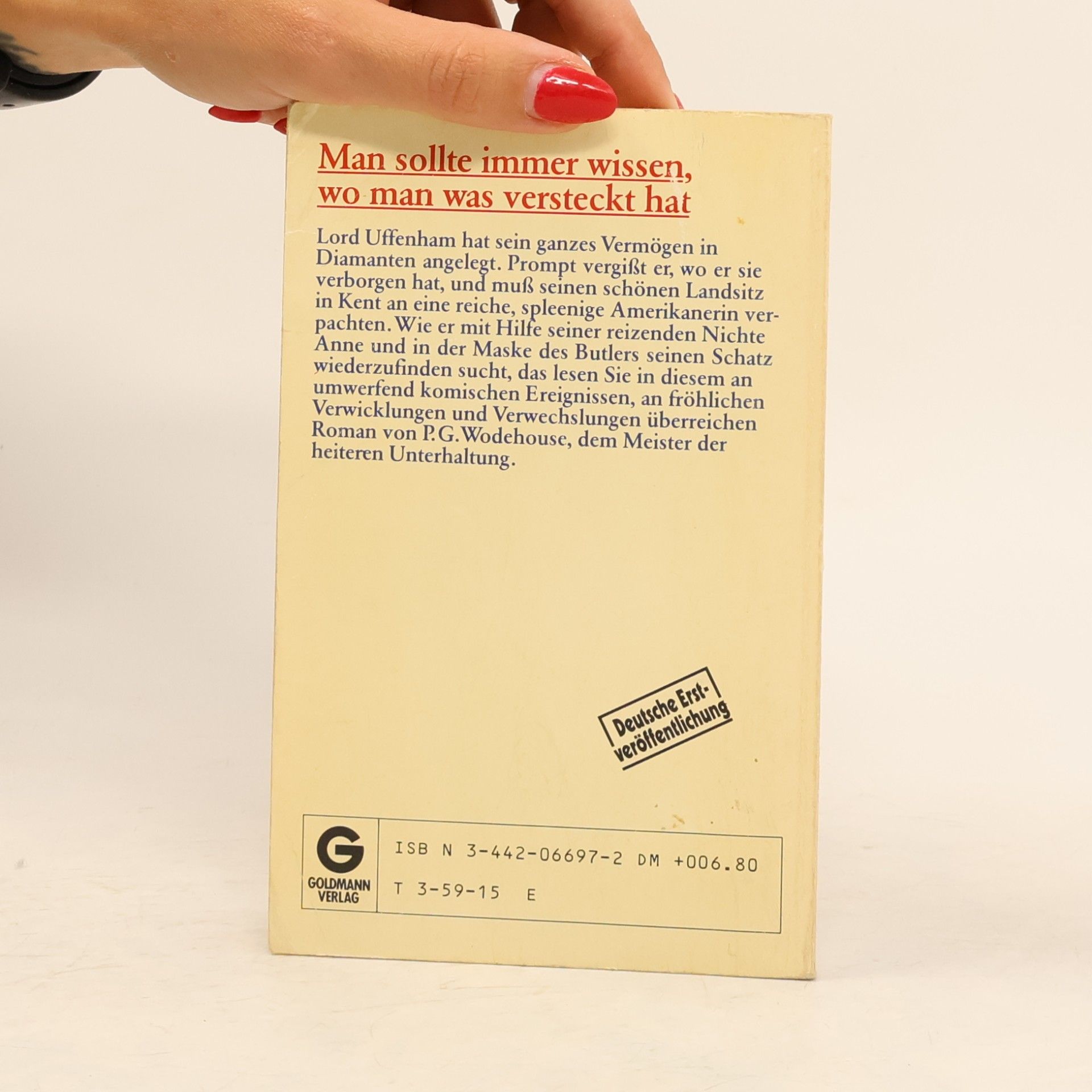 Pelham Wodehouse Moneten auf der Bank