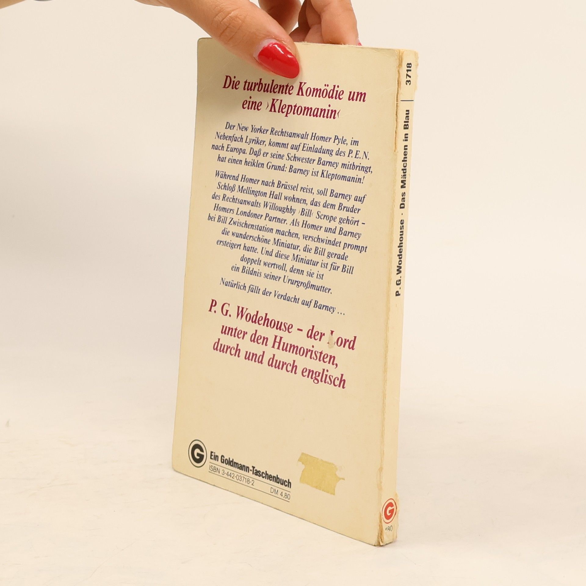 Pelham Wodehouse Das Mädchen in Blau