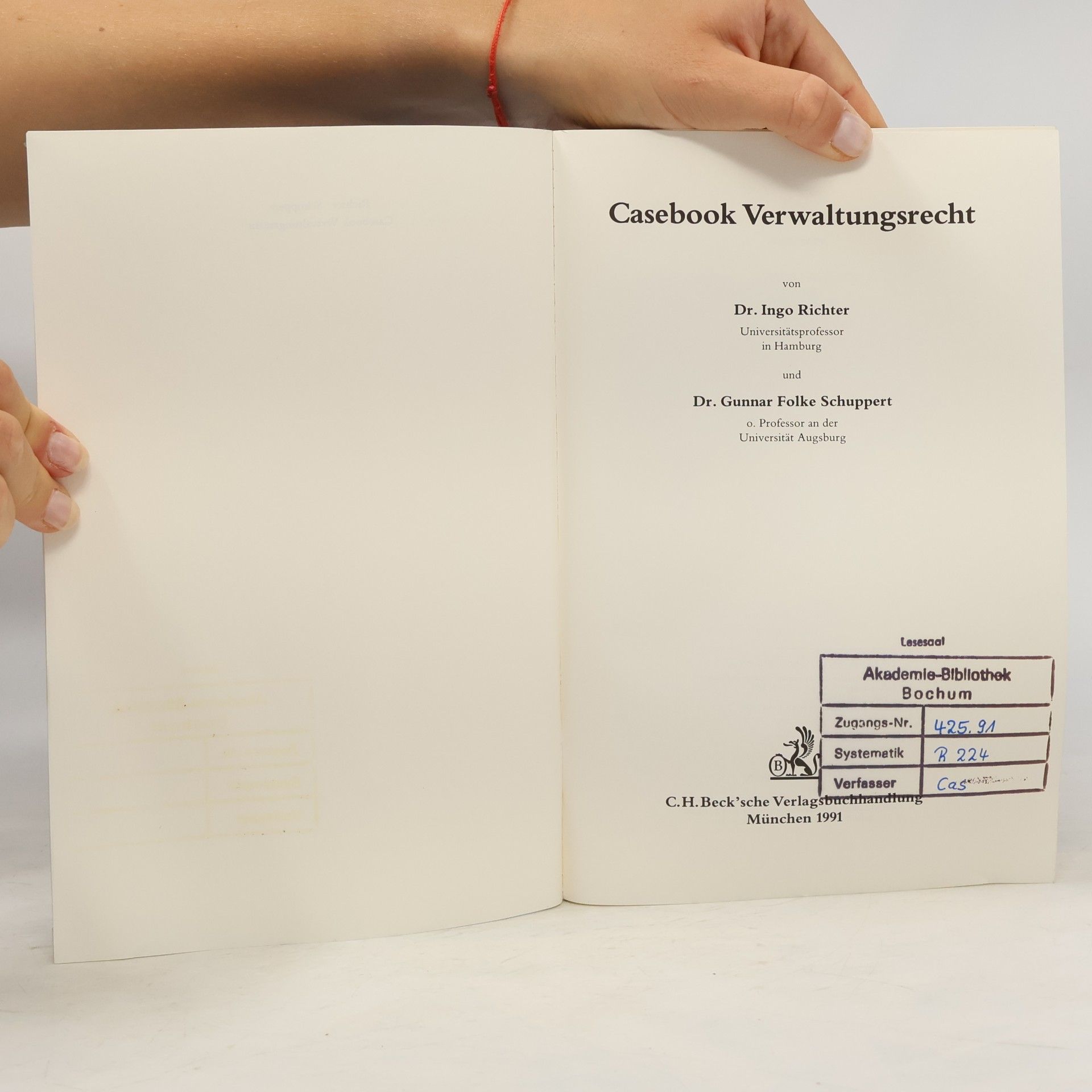 Ingo Richter Casebook Verwaltungsrecht