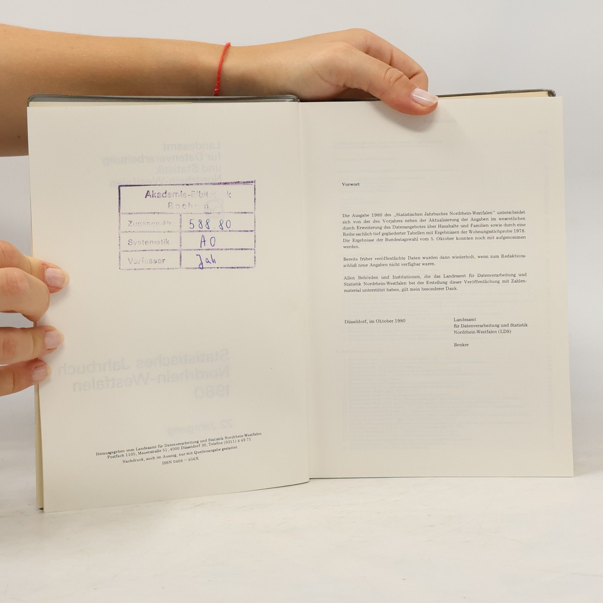 kolektiv Statistisches Jahrbuch Nordhein-Westfalen 1980