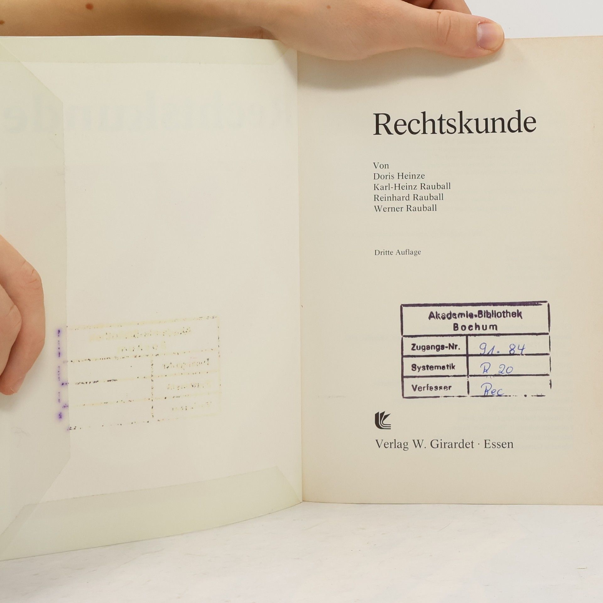 Doris Heinze Rechtskunde