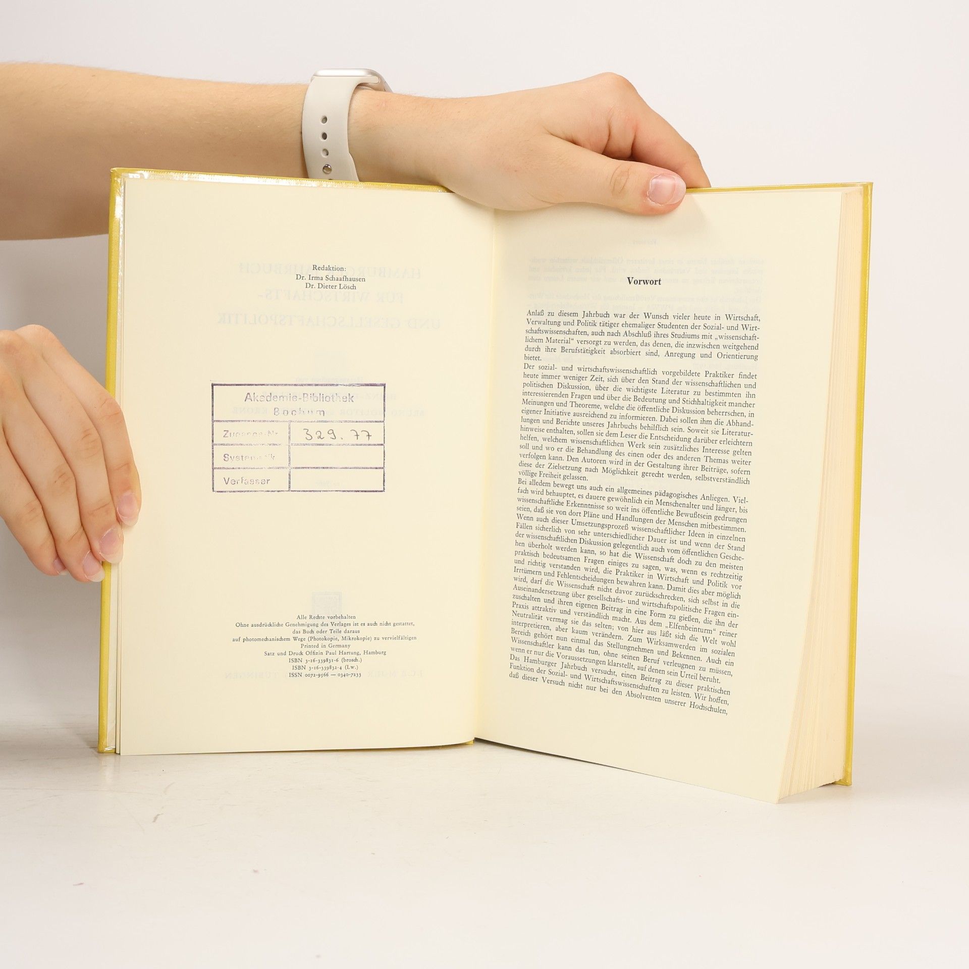 Heinz-Dietrich Wuttke Hamburger Jahrbuch für Wirtschafts- und Gesellschaftspolitik