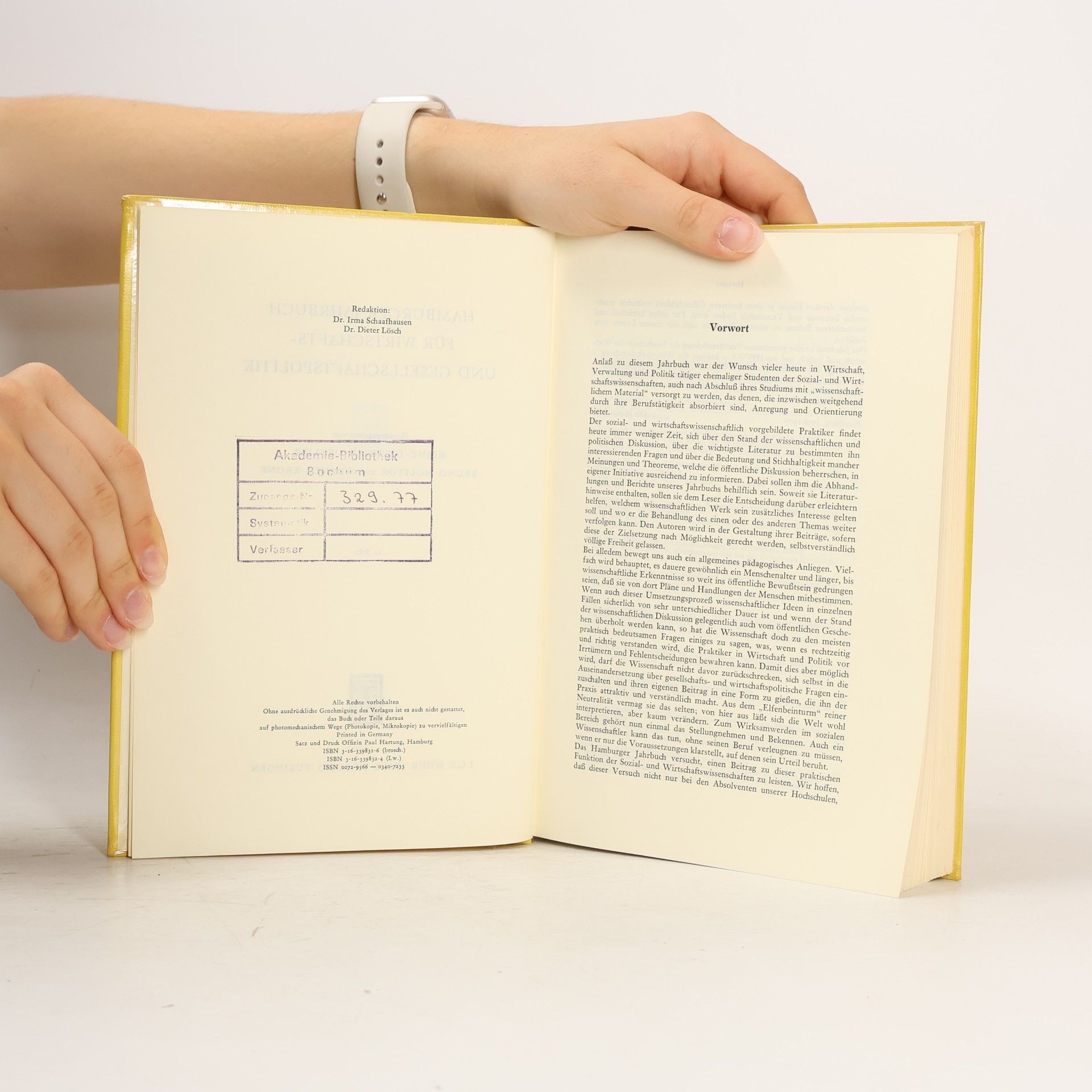 Heinz-Dietrich Wuttke Hamburger Jahrbuch für Wirtschafts- und Gesellschaftspolitik