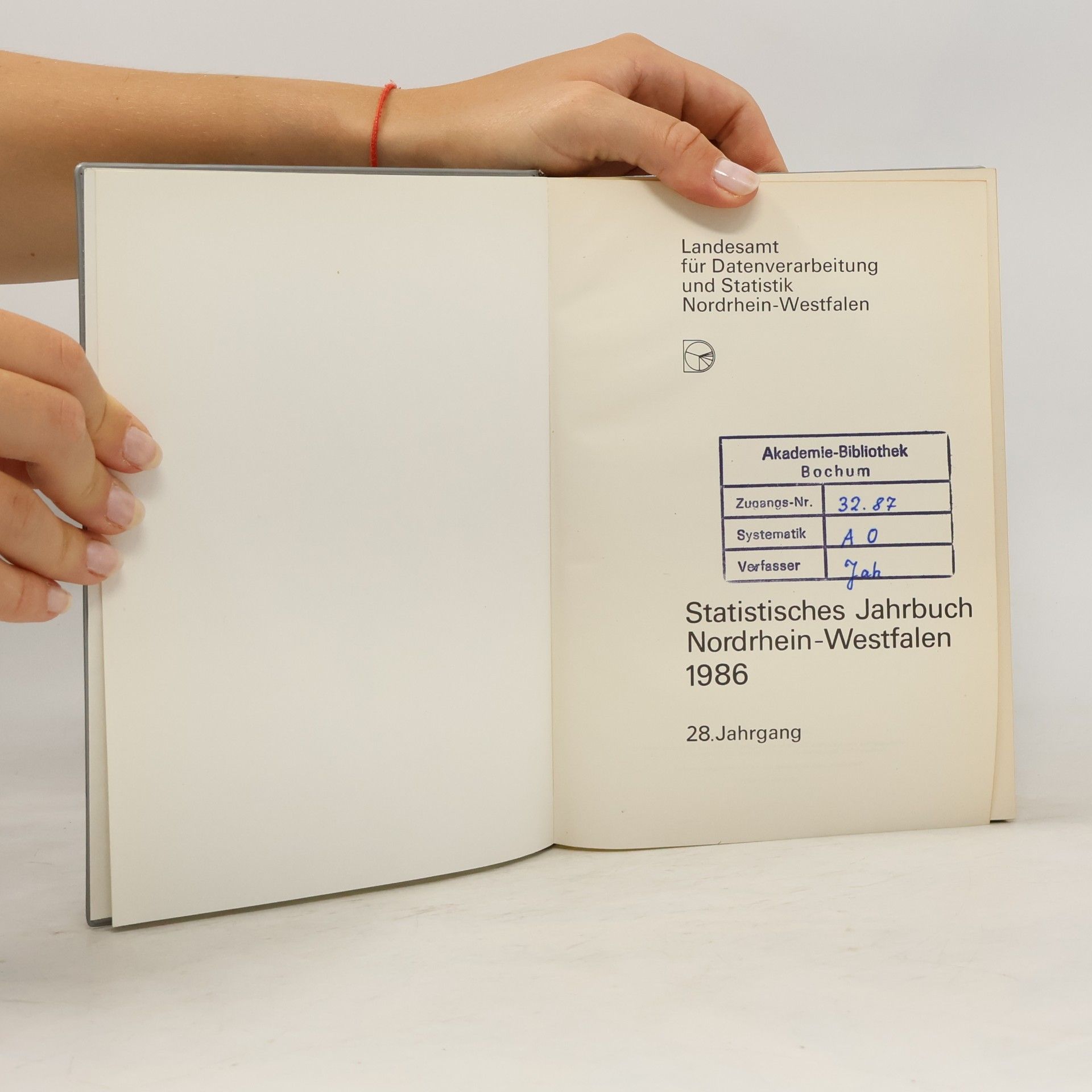 kolektiv Statistisches Jahrbuch Nordrhein-Westfalen 1986