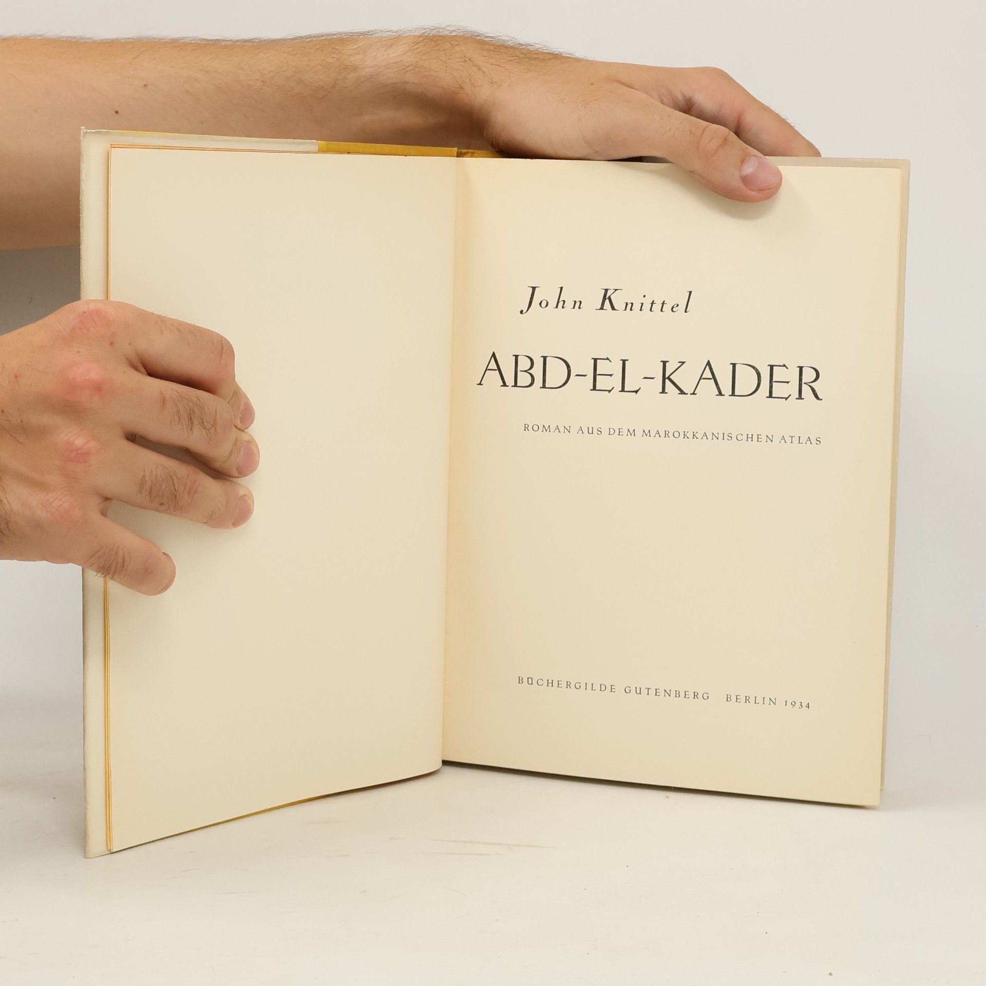 John Knittel Abd-el-Kader